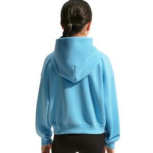 Nike Big Girls' Sportswear Studio Fleece Oversized Full-Zip Jacket - Football Blue