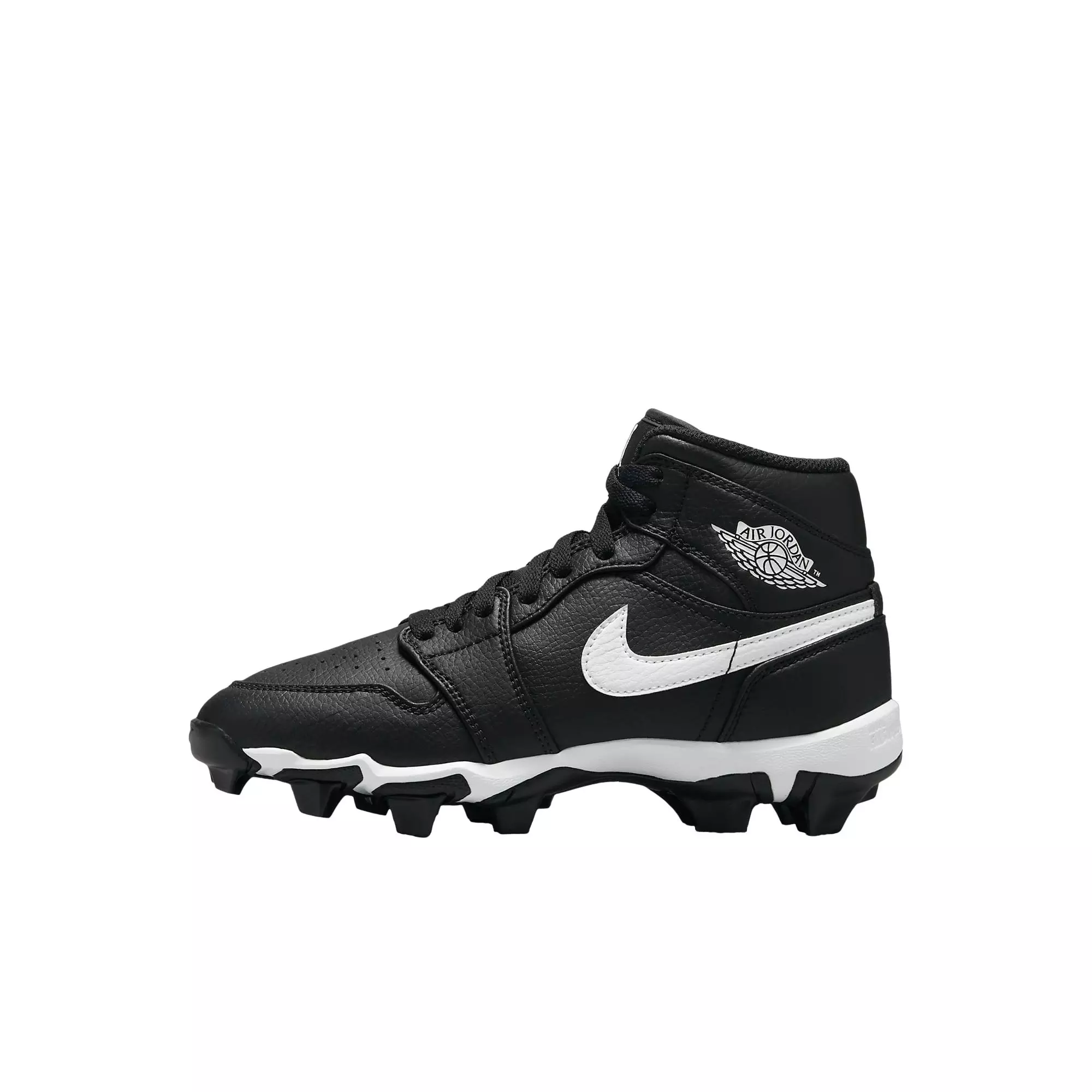 Jordan 1 Mid "Black/White" Preschool Boys' Multisport Cleat - BLACK/WHITE