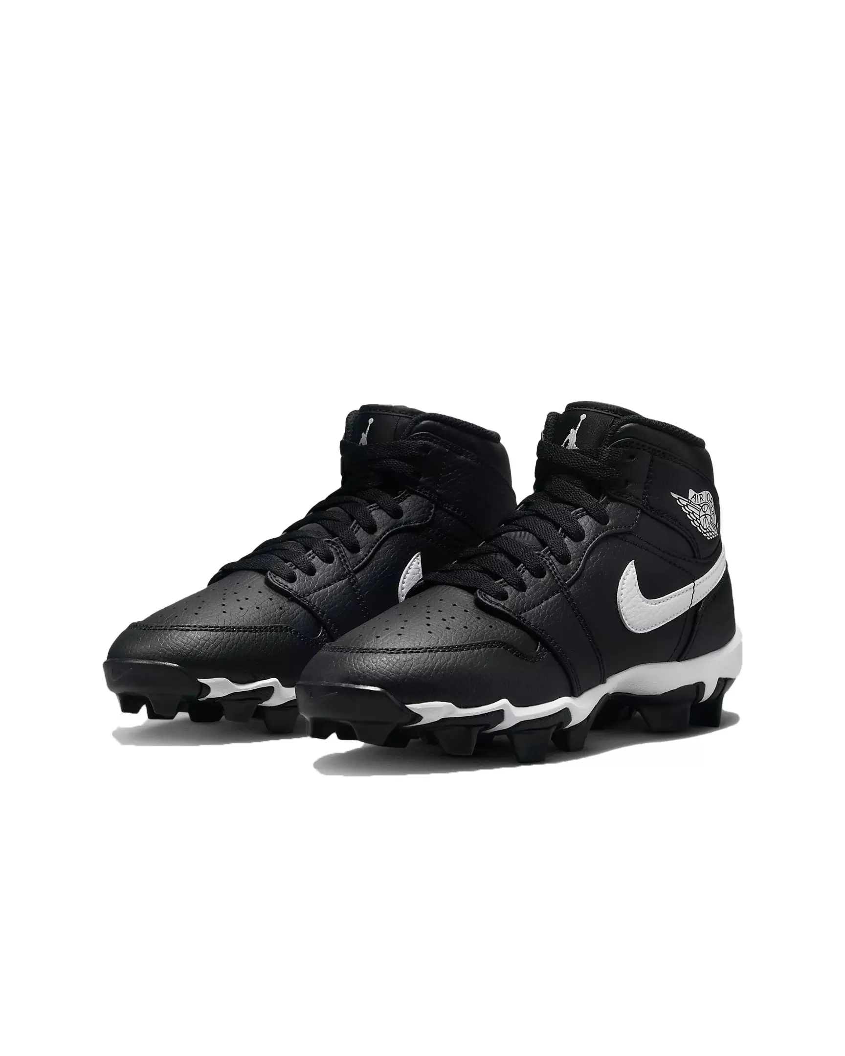 Jordan 1 Mid "Black/White" Preschool Boys' Multisport Cleat - BLACK/WHITE