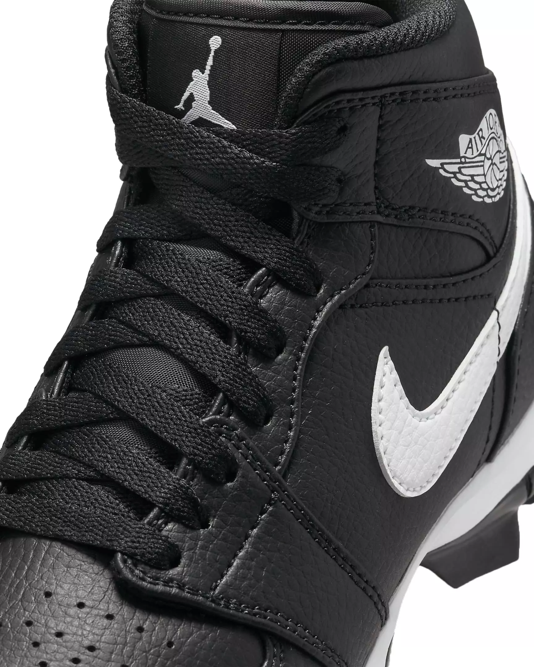 Jordan 1 Mid "Black/White" Preschool Boys' Multisport Cleat - BLACK/WHITE