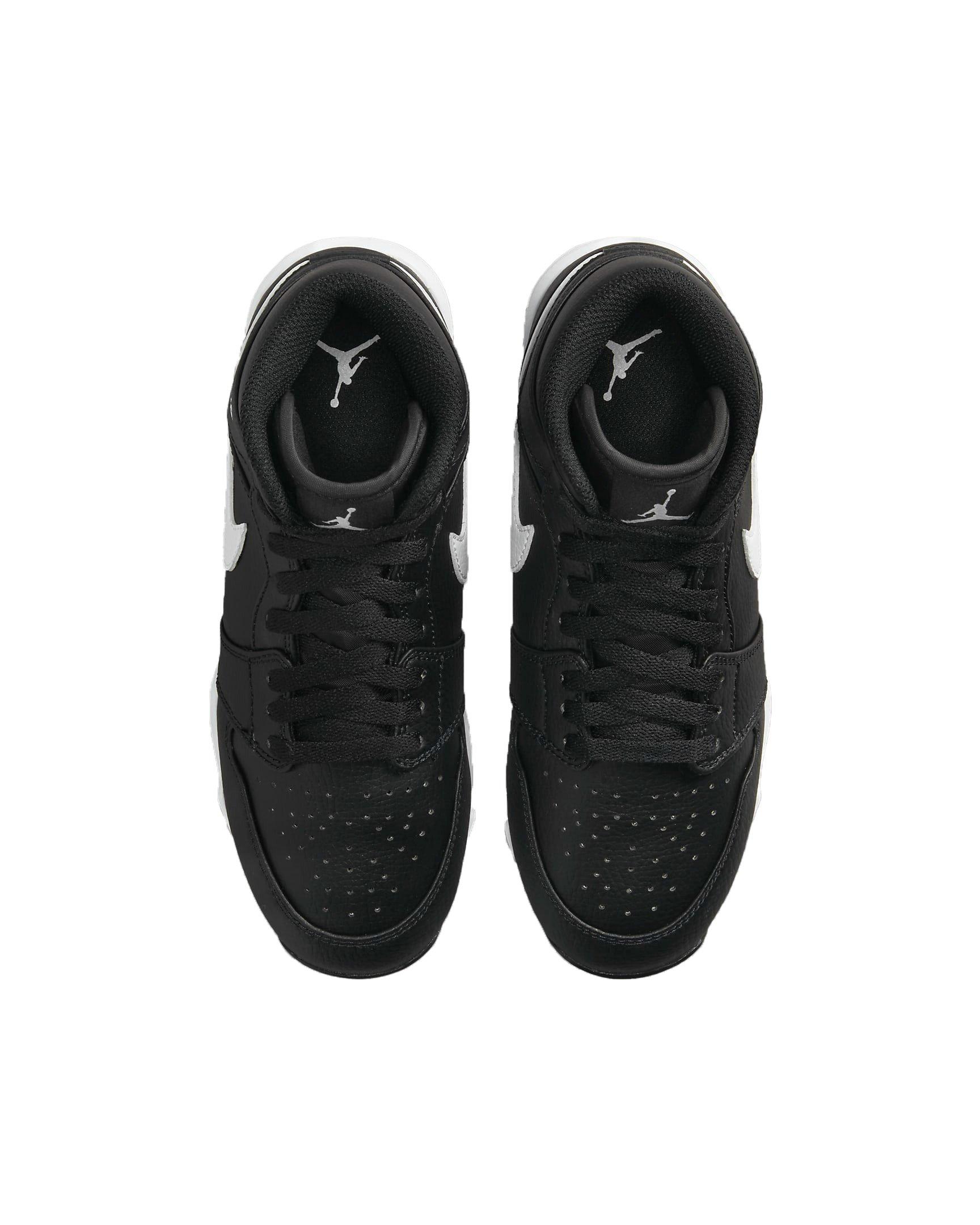 Jordan 1 Mid Preschool Boys' "Black/White" Football Cleat