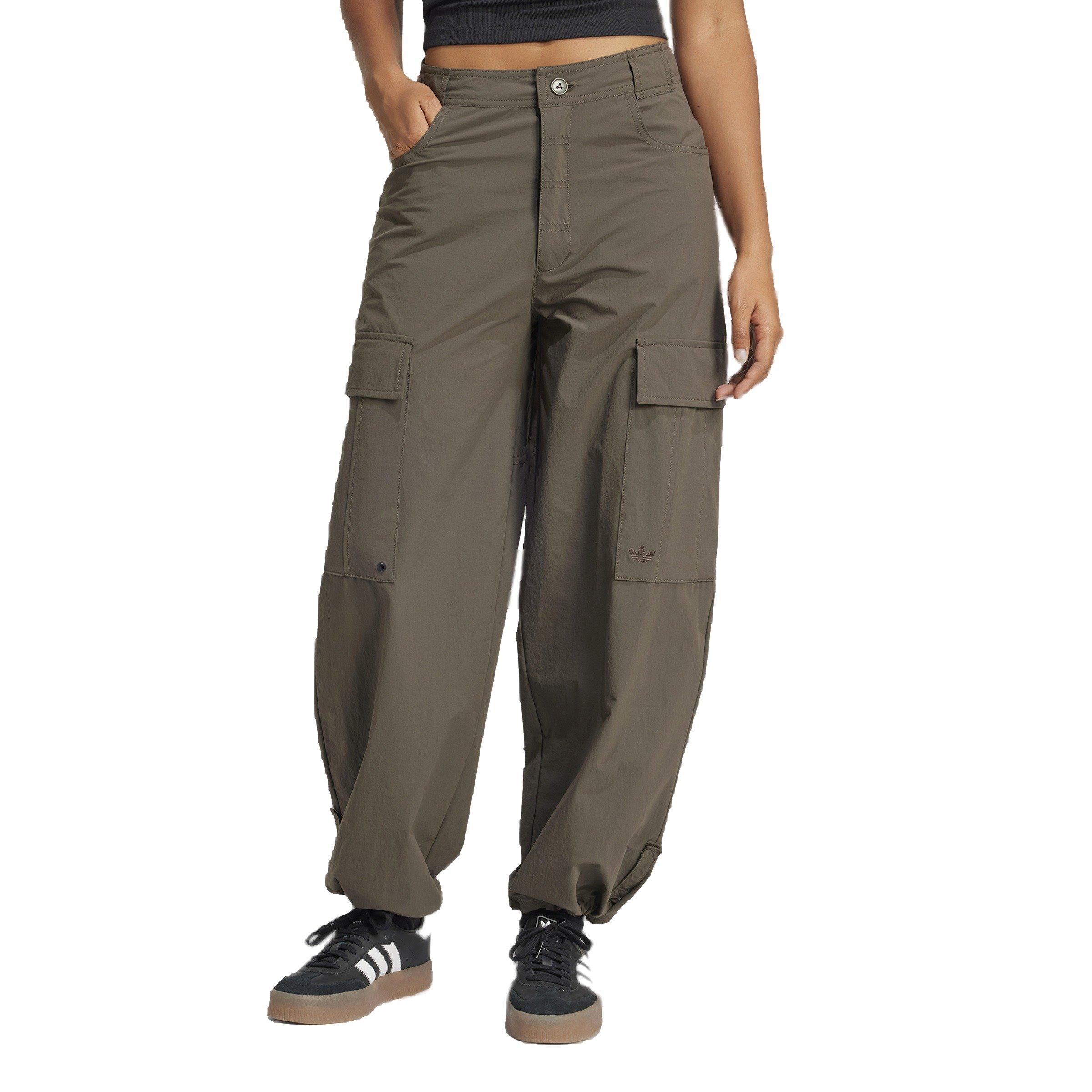 adidas Originals Women's Premium Essentials Cargo Tracksuit Bottoms -Green - GREEN Thumbnail View 1