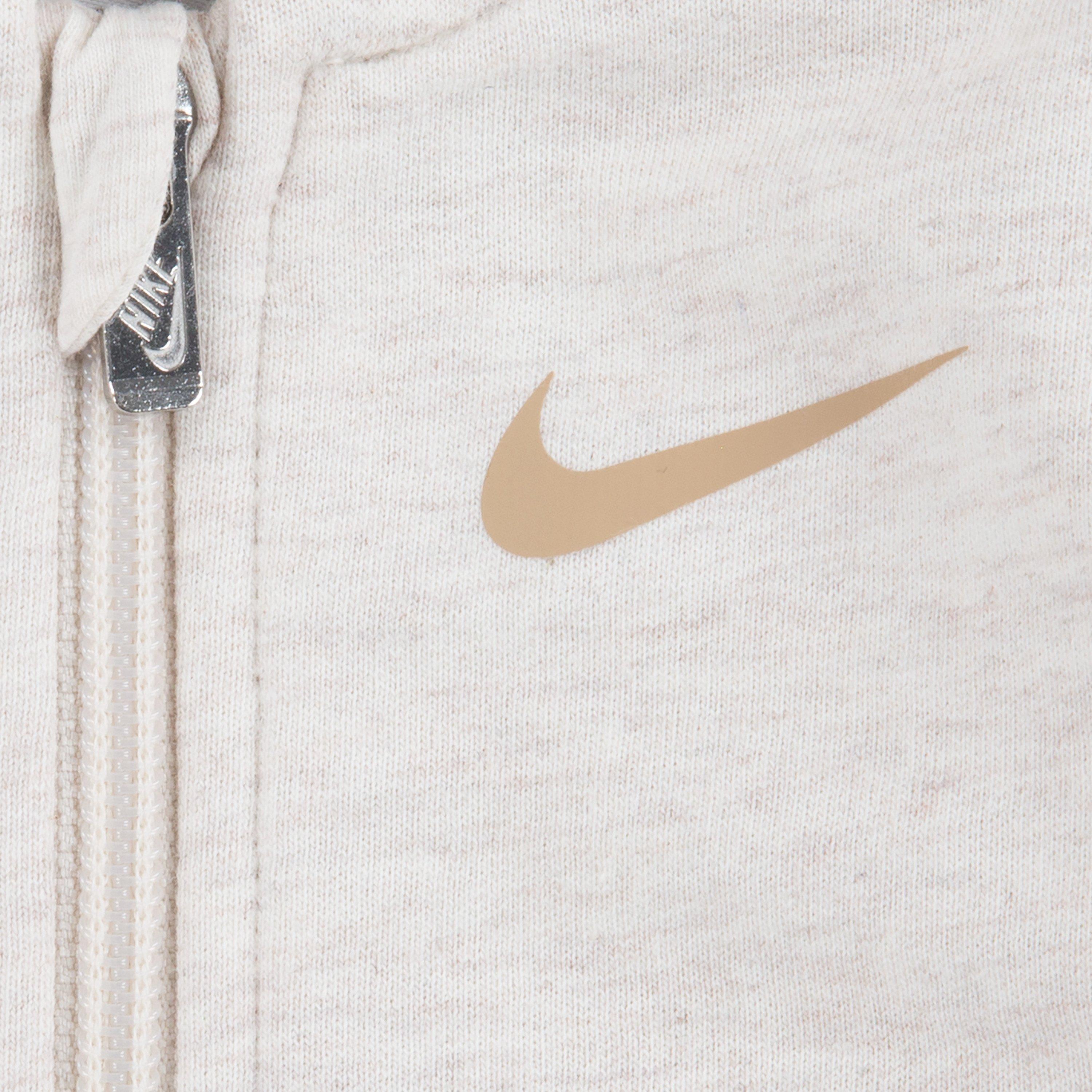 Nike Infant Boys' Essentials Hooded Coverall - Ivory - IVORY Thumbnail View 3