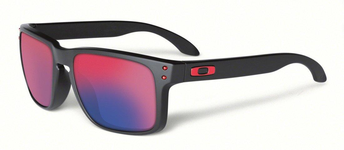 Oakley Holbrook Sunglasses - Black/Red Iridium - AS SHOWN Thumbnail View 1
