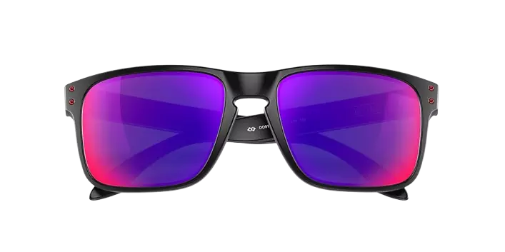 Oakley Holbrook Sunglasses - Black/Red Iridium - AS SHOWN