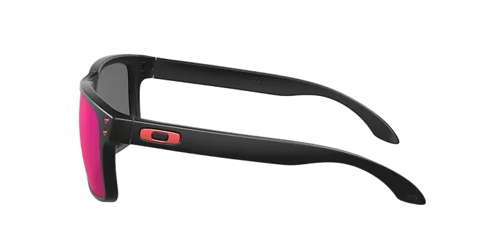 Oakley Holbrook Sunglasses - Black/Red Iridium - AS SHOWN