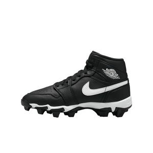 Jordan 1 Mid "Black/White" Grade School Boys' Multisport Cleat