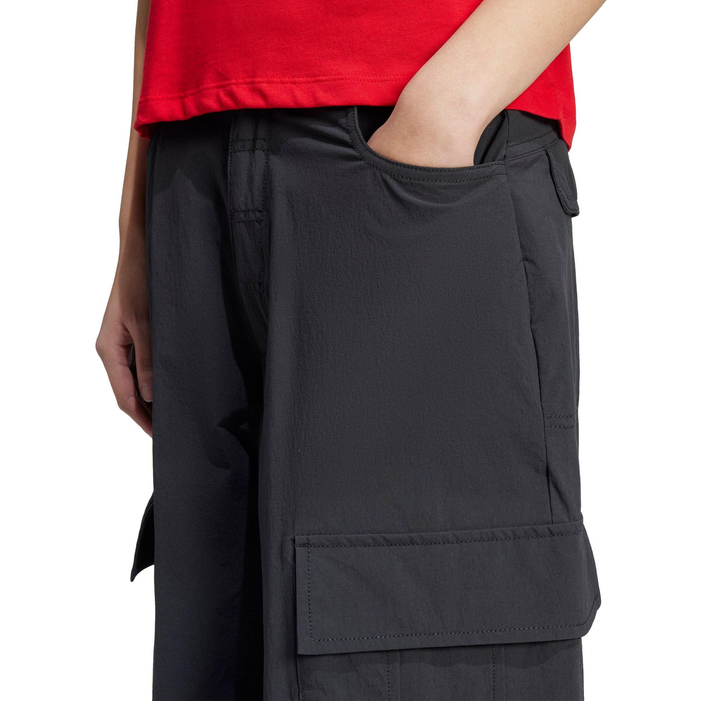 adidas Originals Women's Premium Essentials Cargo Tracksuit Bottoms -Black - BLACK Thumbnail View 3