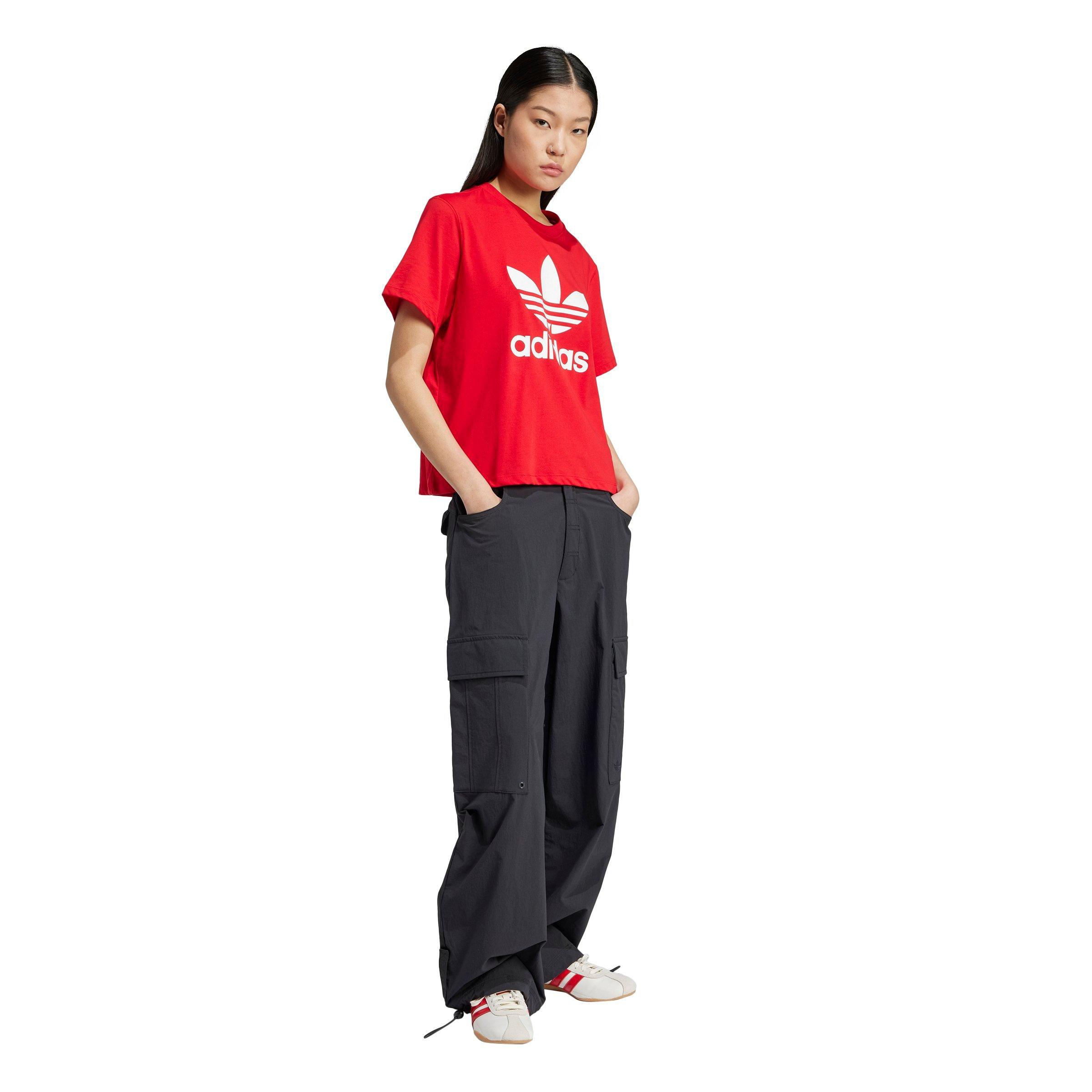 adidas Originals Women's Premium Essentials Cargo Tracksuit Bottoms -Black - BLACK Thumbnail View 5