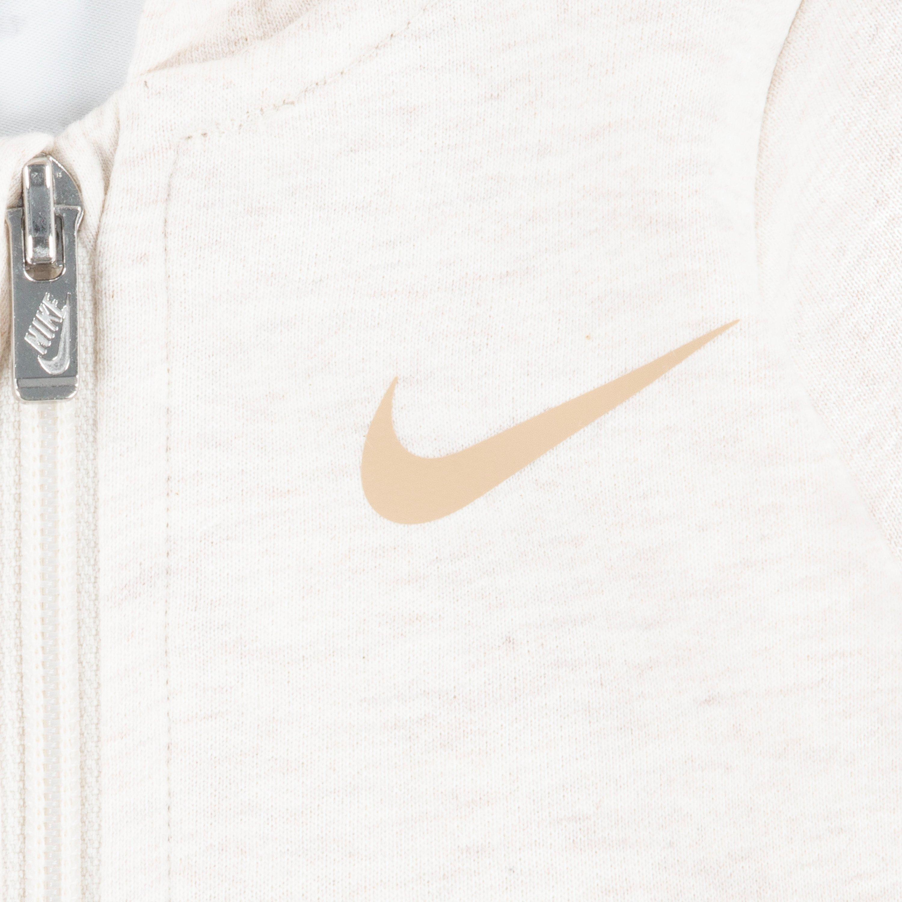 Nike Toddler Boys' Essentials Hooded Coverall - Ivory - IVORY Thumbnail View 3