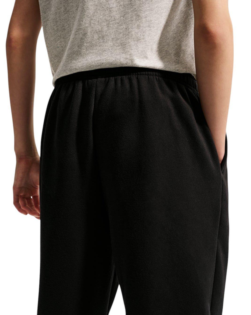 Nike Big Girls' Sportswear Studio Fleece Loose Pants - Black - BLACK Thumbnail View 2