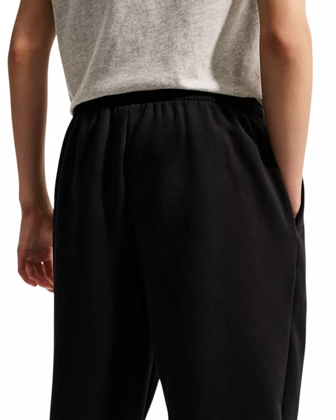 Nike Big Girls' Sportswear Studio Fleece Loose Pants - Black - BLACK