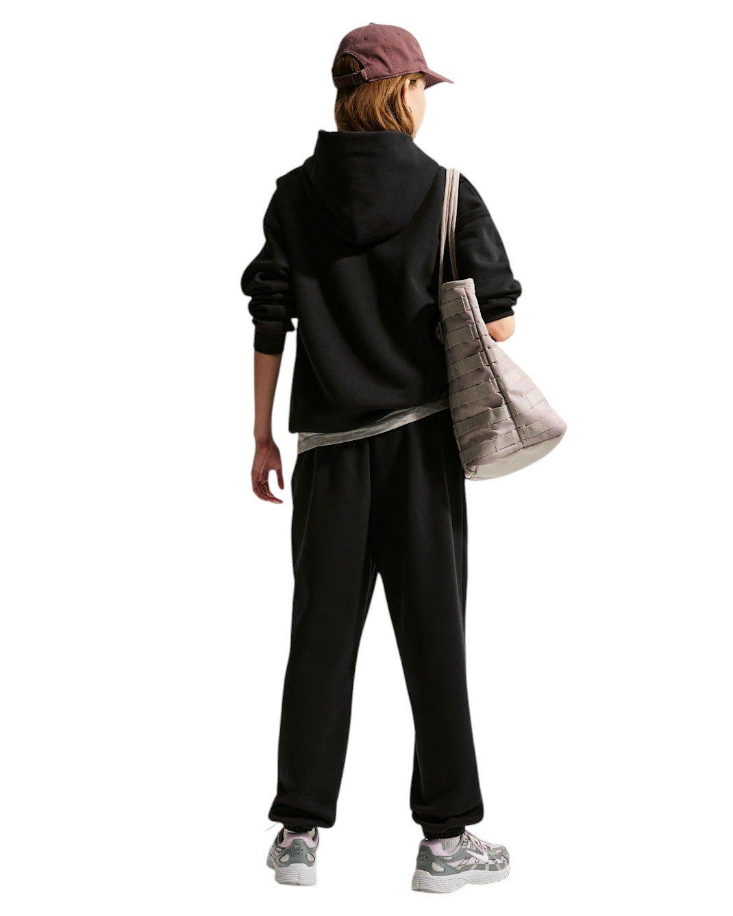 Nike Big Girls' Sportswear Studio Fleece Loose Pants - Black - BLACK Thumbnail View 5