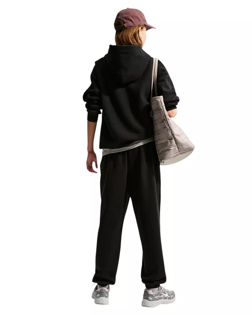 Nike Big Girls' Sportswear Studio Fleece Loose Pants - Black - BLACK