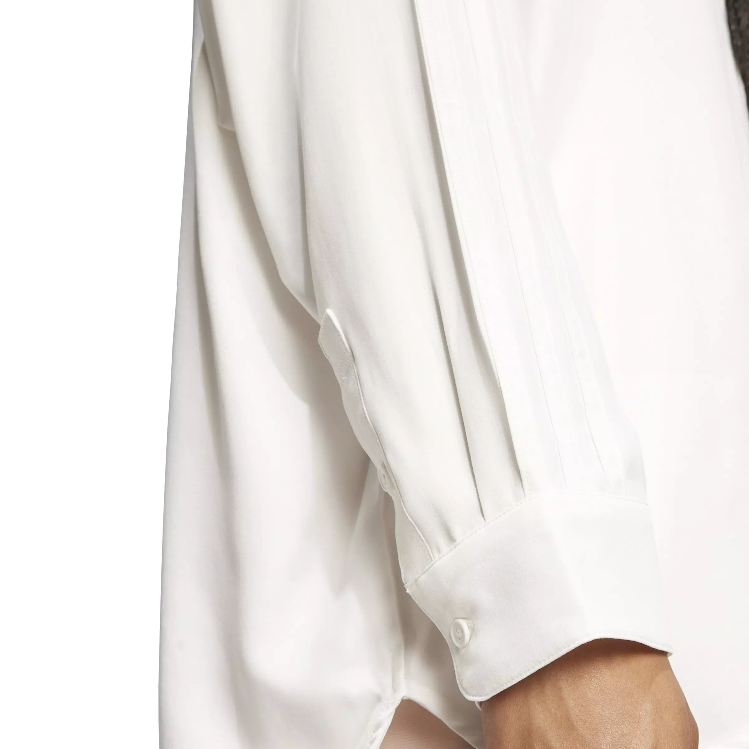 adidas Originals Women's Premium Essentials Long Sleeve Shirt -White - WHITE