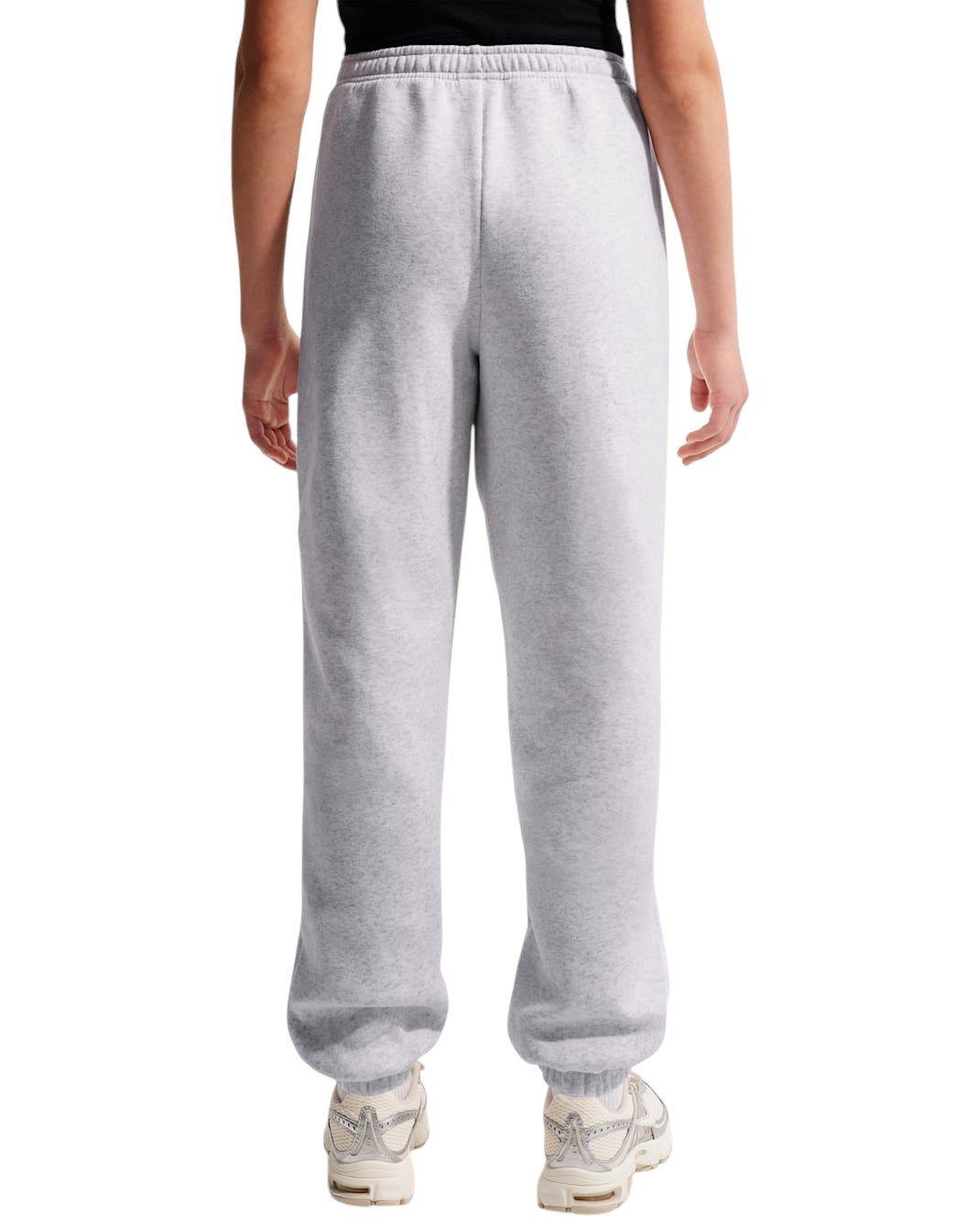 Nike Big Girls' Sportswear Studio Fleece Loose Pants - Birch Heather - BIRCH HEATHER Thumbnail View 2
