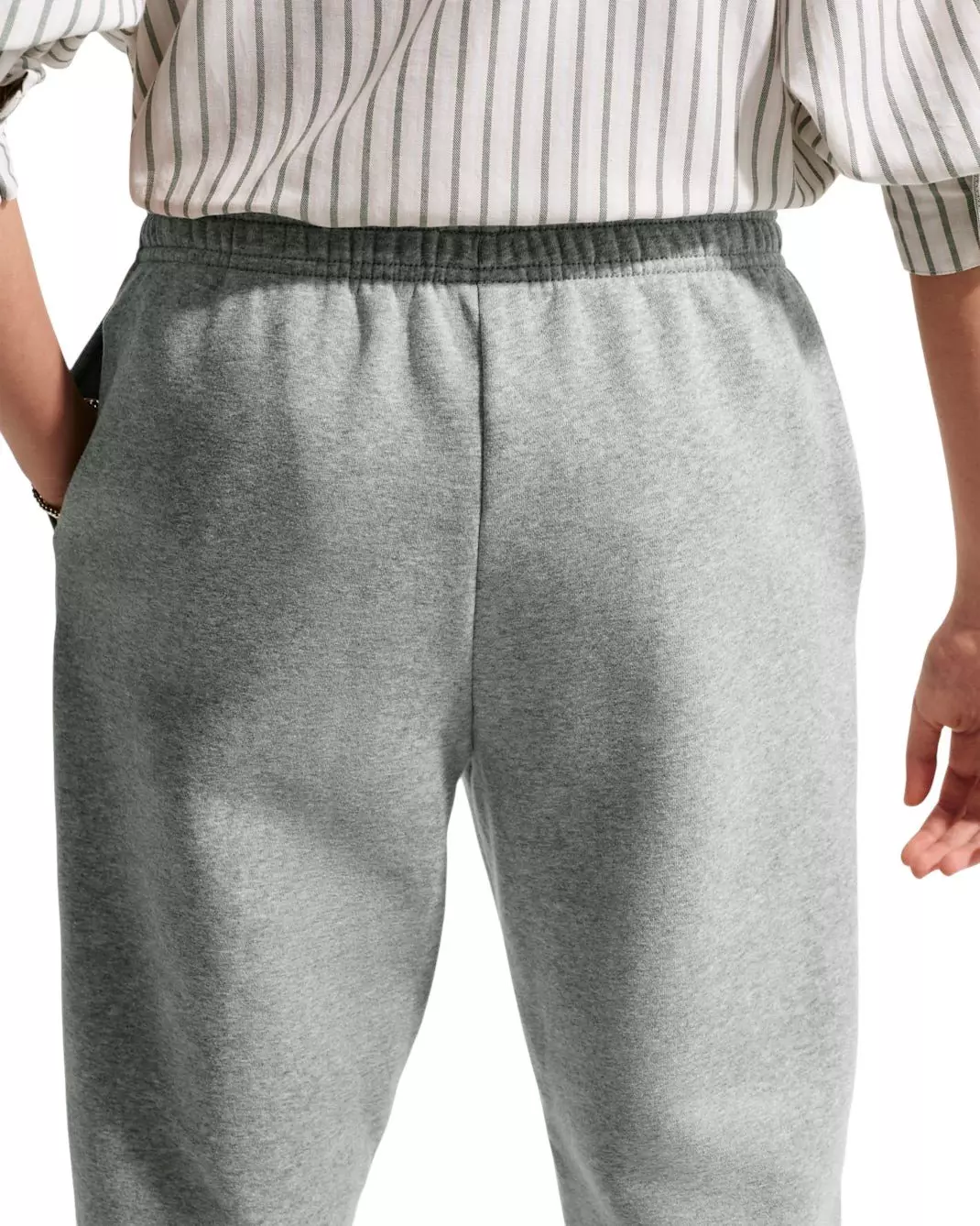 Nike Big Girls' Sportswear Studio Fleece Loose Pants - Grey - GREY