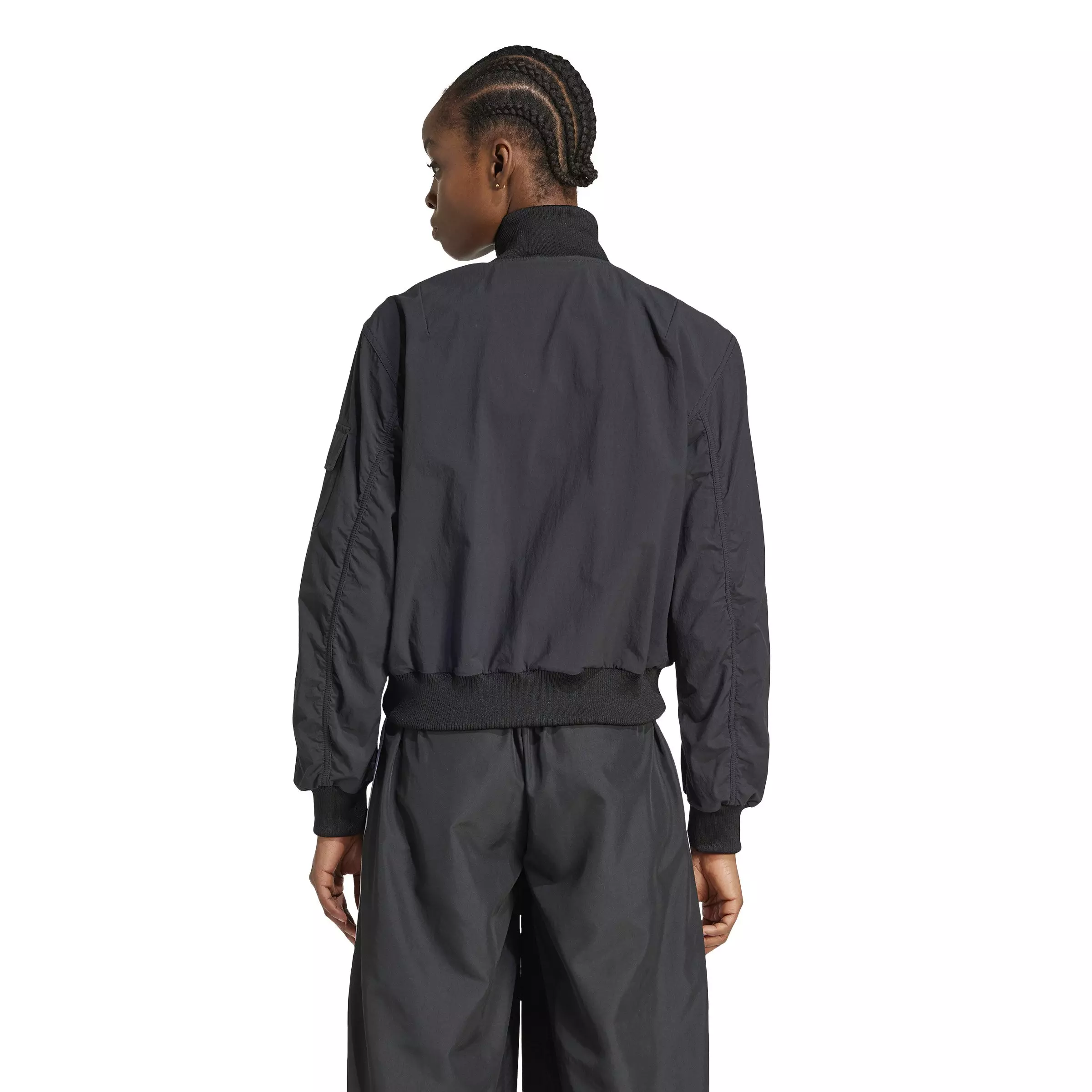 adidas Originals Women's Premium Essentials Woven Jacket -Black - BLACK