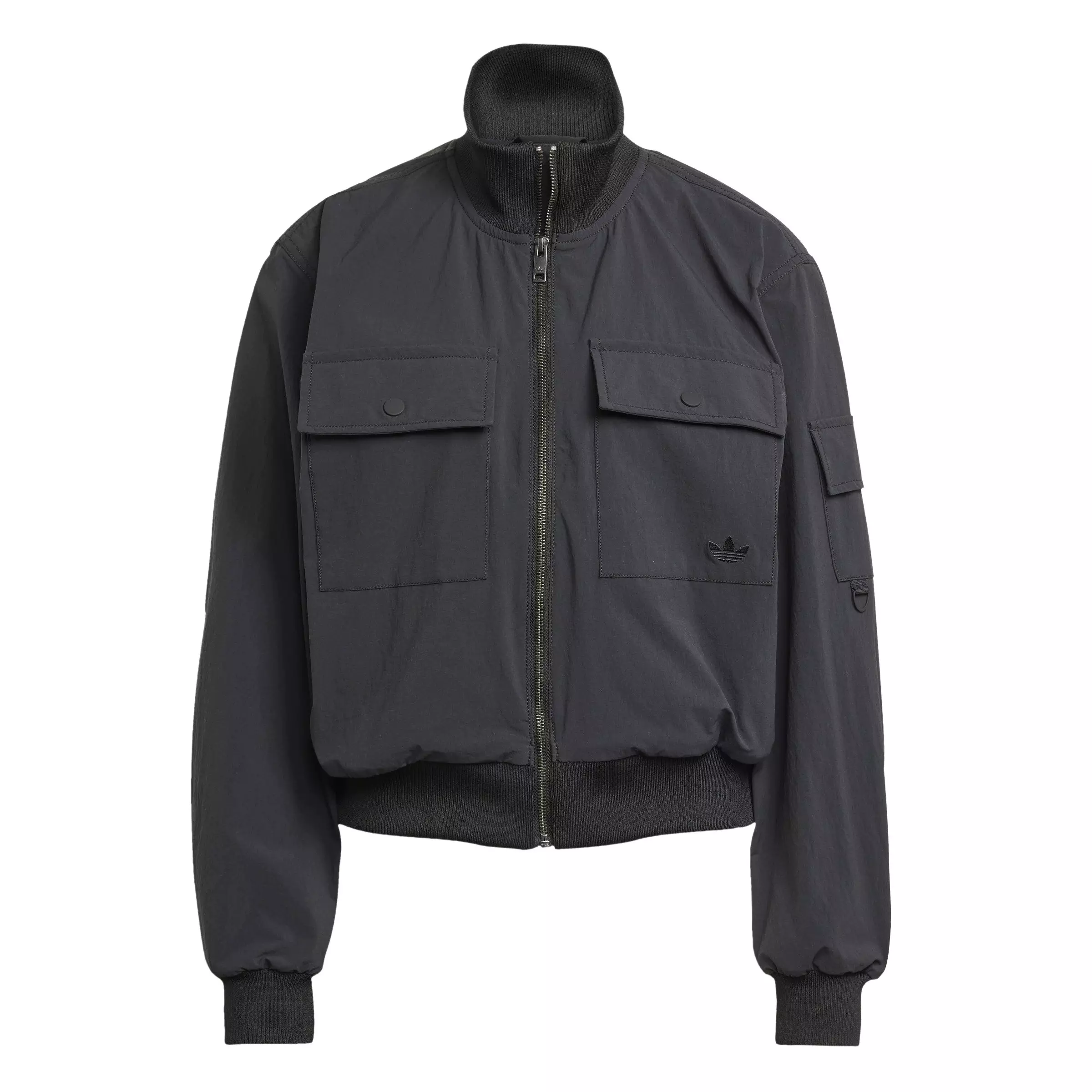 adidas Originals Women's Premium Essentials Woven Jacket -Black - BLACK