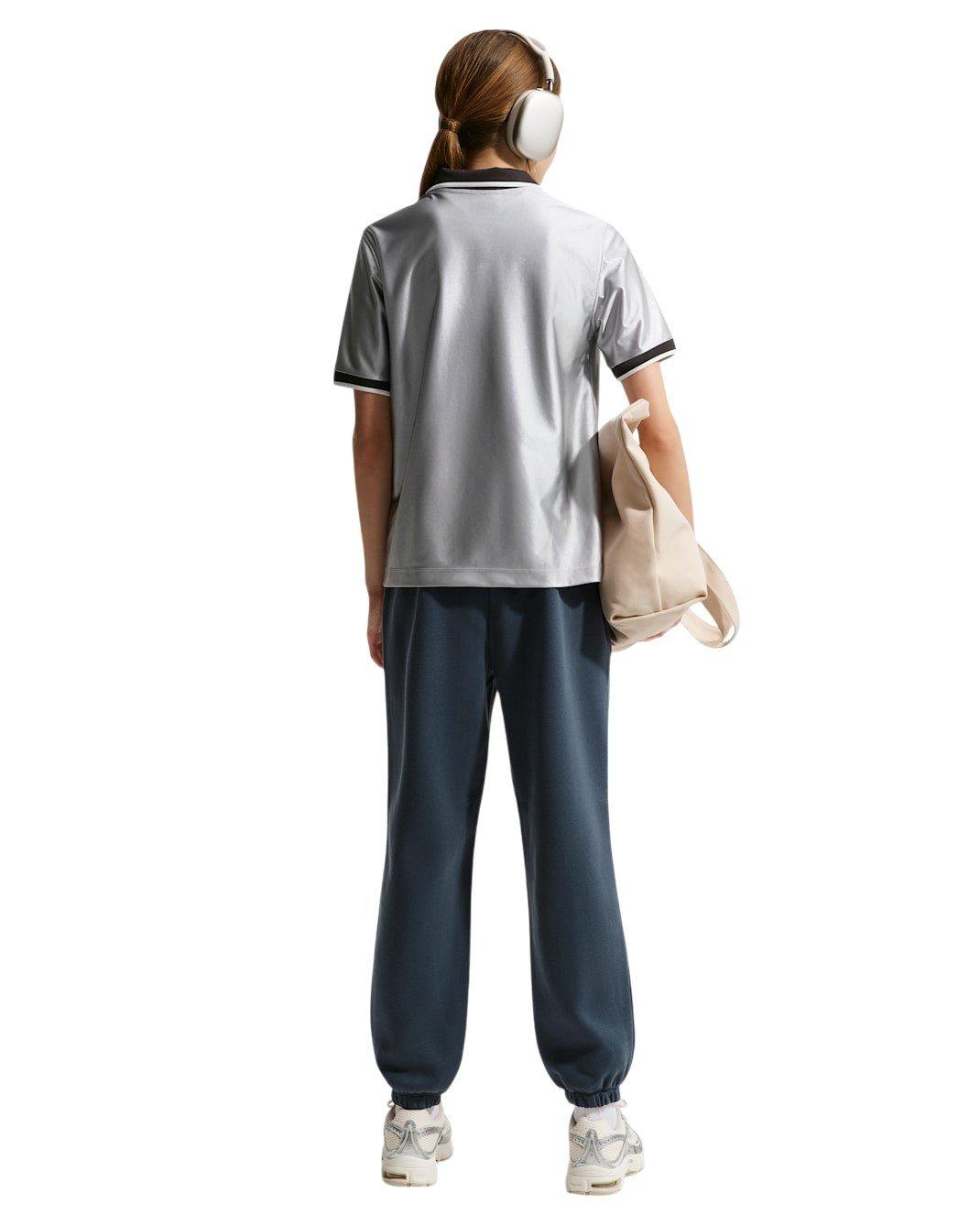 Nike Big Girls' Sportswear Studio Fleece Loose Pants - Blue - BLUE Thumbnail View 2