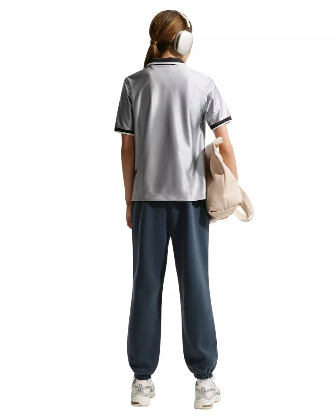 Nike Big Girls' Sportswear Studio Fleece Loose Pants - Blue - BLUE