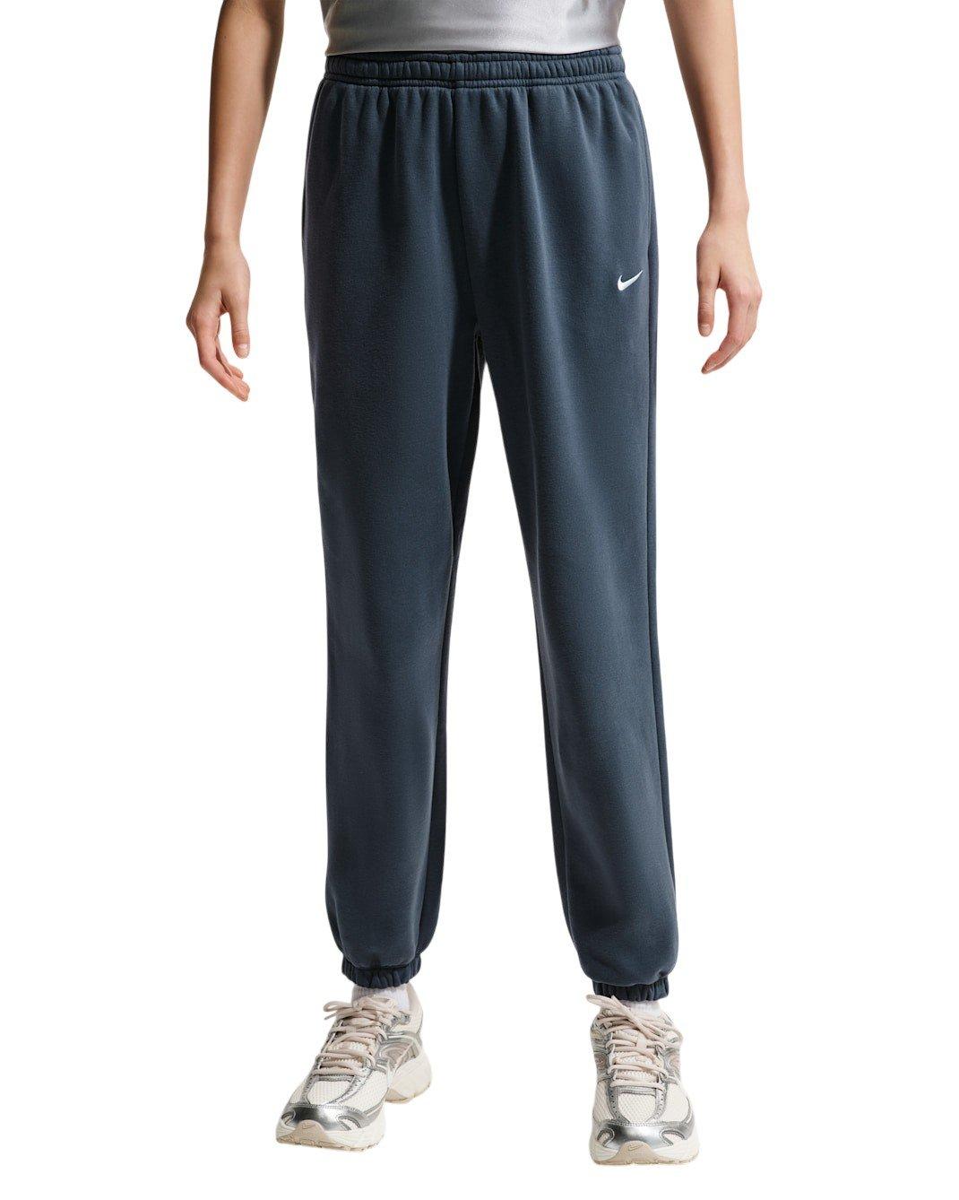 Nike Big Girls' Sportswear Studio Fleece Loose Pants - Blue - BLUE Thumbnail View 3