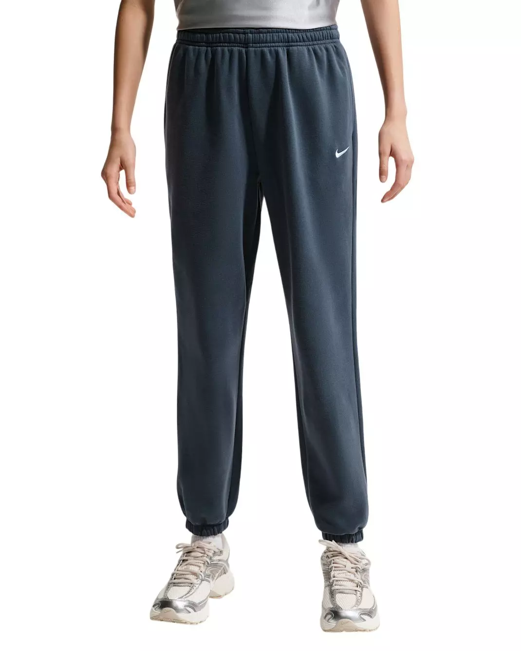 Nike Big Girls' Sportswear Studio Fleece Loose Pants - Blue - BLUE