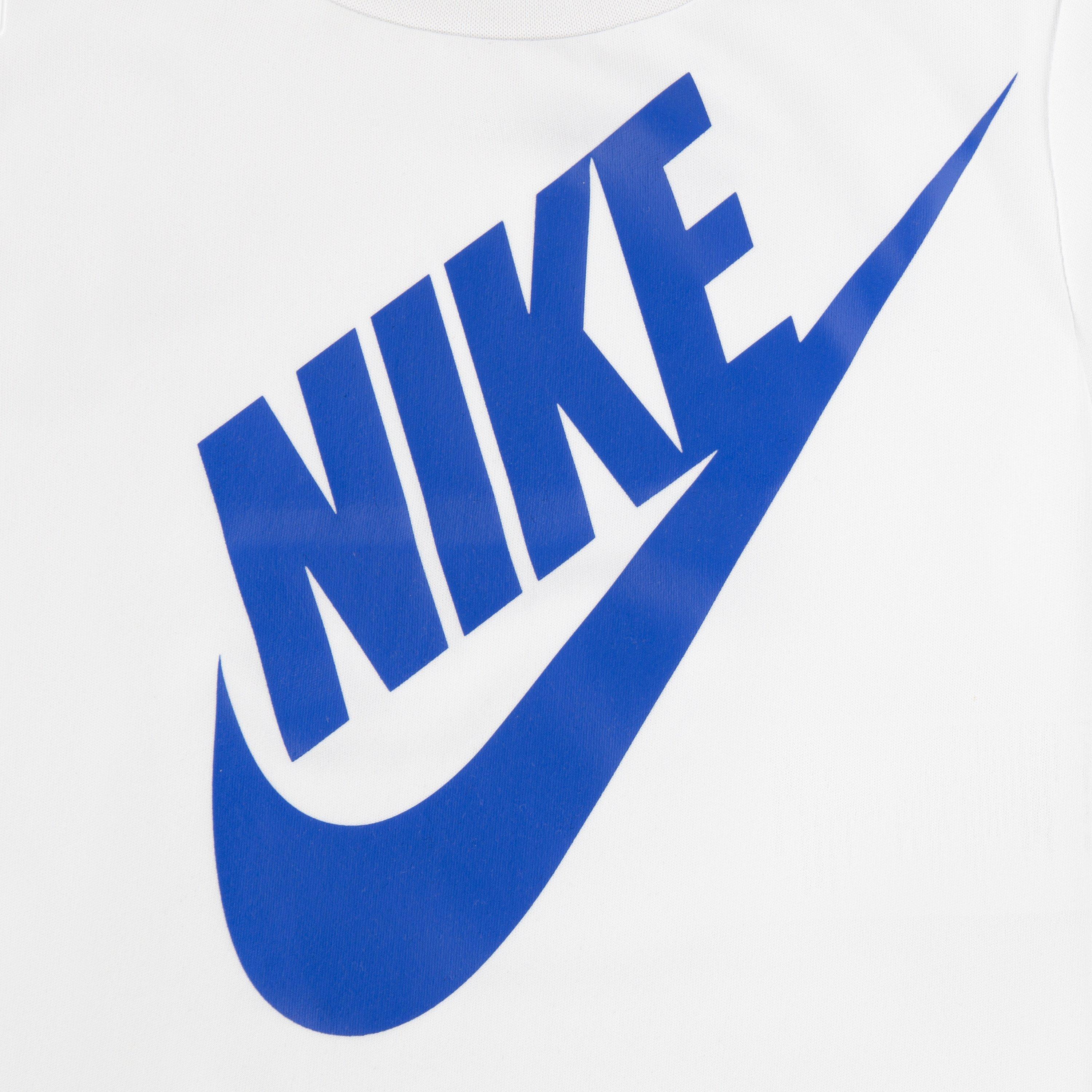 Nike Infant Boys' Dri-FIT Futura Mesh 2-Piece Short Set -White/Royal - WHITE/ROYAL Thumbnail View 3