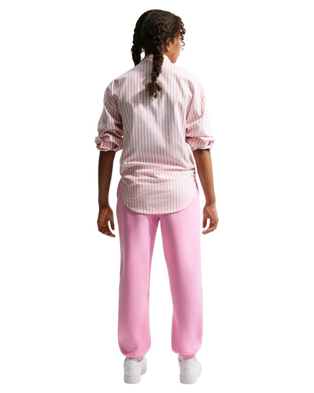 Nike Sportswear Studio Fleece Big Girls' Pink Loose Pants