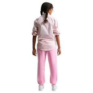 Nike Big Girls' Sportswear Studio Fleece Loose Pants - Pink