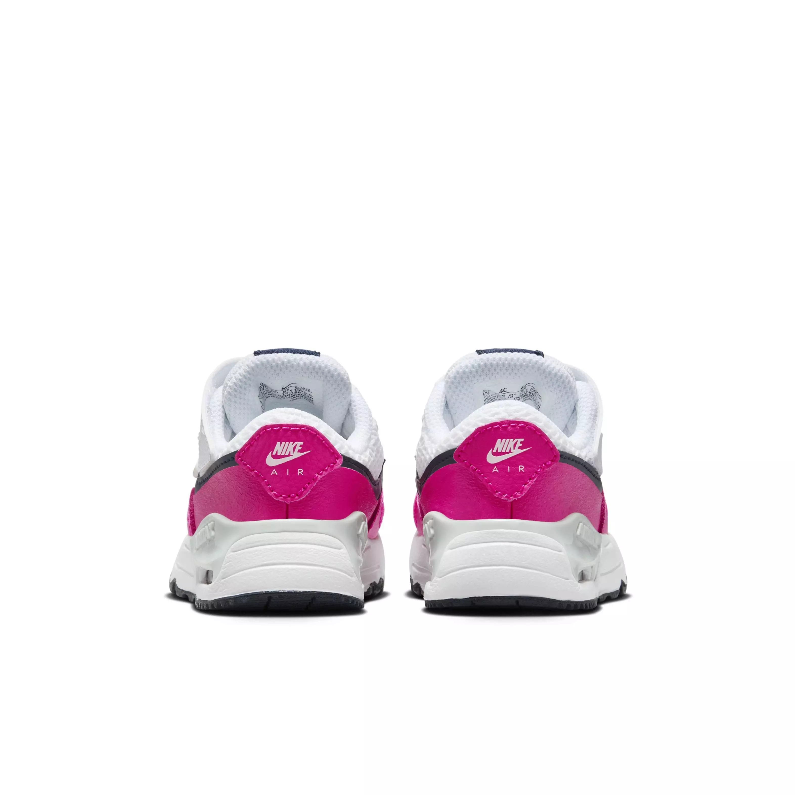 Nike Air Max SYSTM "White/Fierce Pink/Pure Platinum/Obsidian" Infant Girls' Shoe - WHITE/PINK/PLATINUM/OBSIDIAN