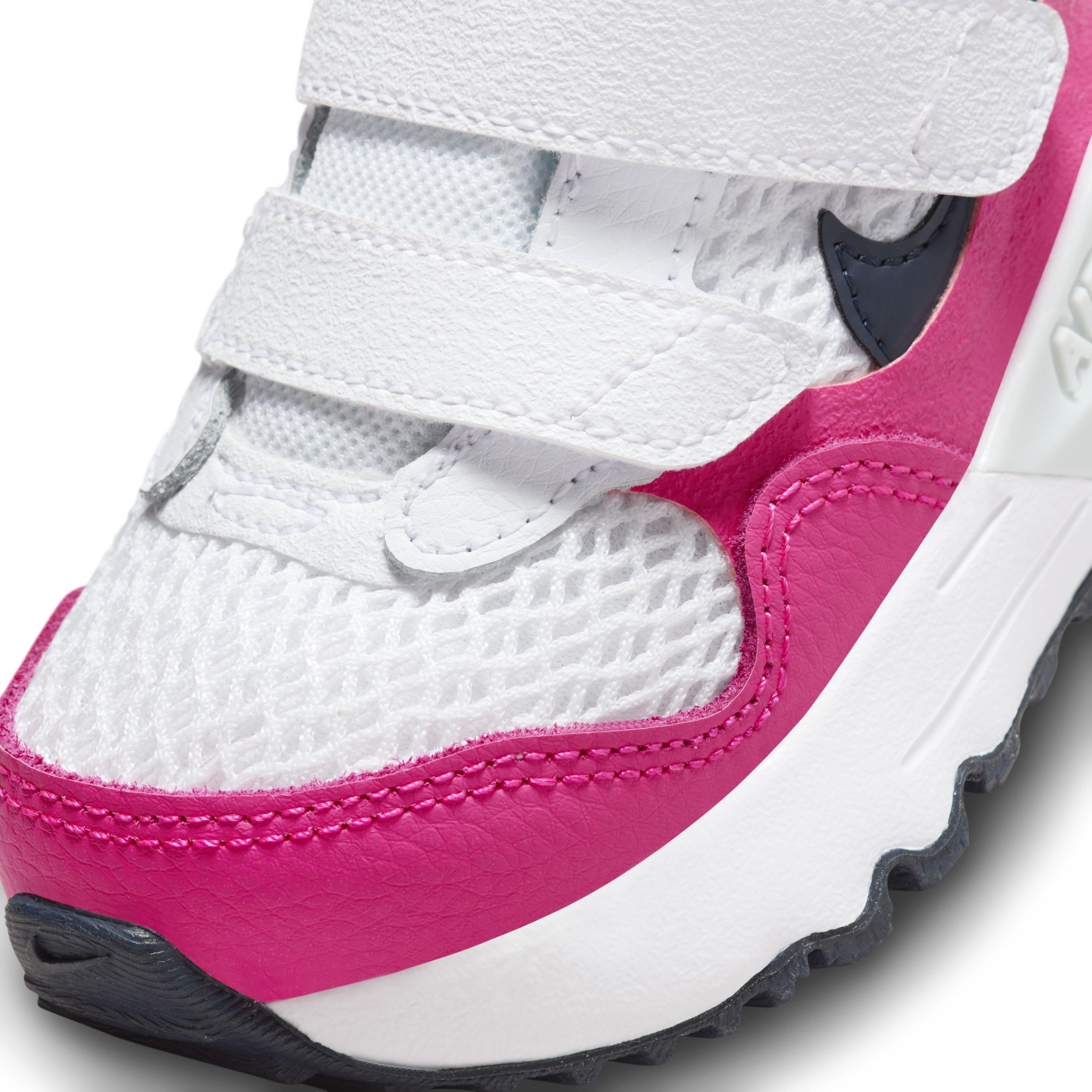 Nike Air Max SYSTM "White/Fierce Pink/Pure Platinum/Obsidian" Infant Girls' Shoe - WHITE/PINK/PLATINUM/OBSIDIAN Thumbnail View 7