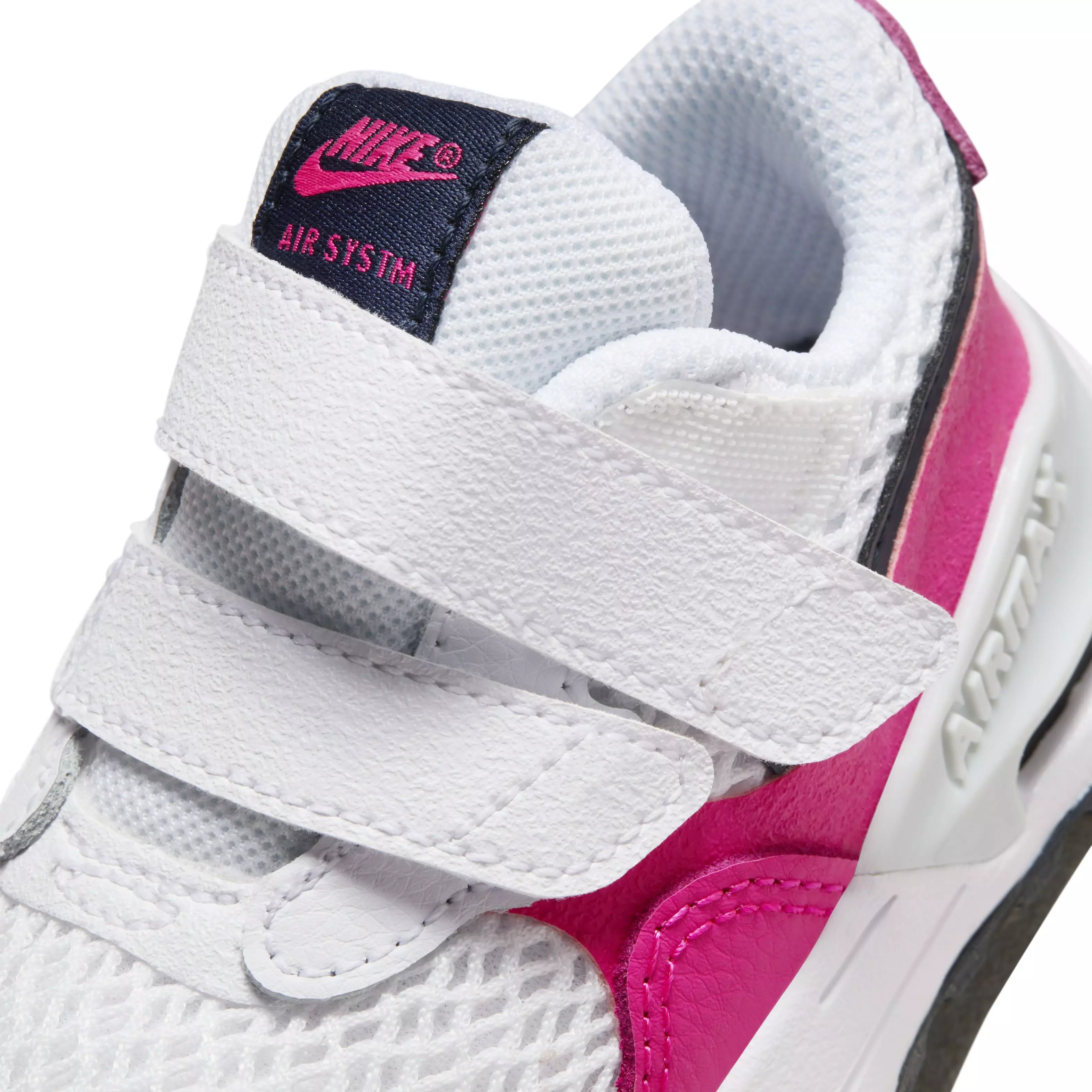 Nike Air Max SYSTM "White/Fierce Pink/Pure Platinum/Obsidian" Infant Girls' Shoe - WHITE/PINK/PLATINUM/OBSIDIAN