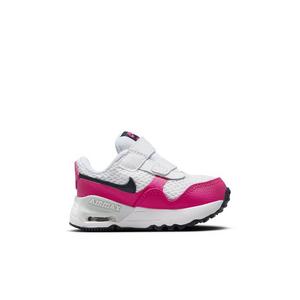Nike Air Max SYSTM "White/Fierce Pink/Pure Platinum/Obsidian" Infant Girls' Shoe