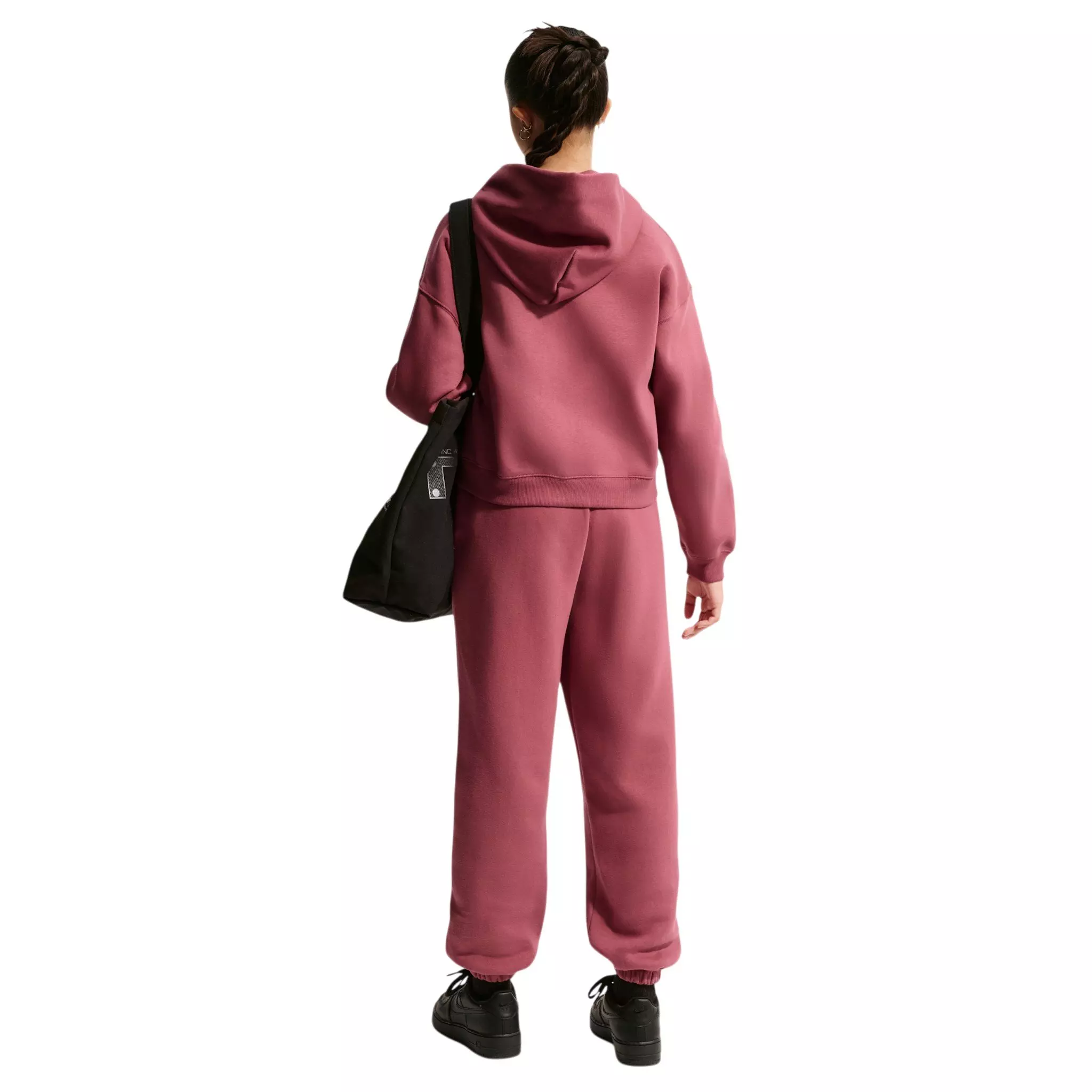 Nike Big Girls' Sportswear Studio Fleece Loose Pants - Pink Smoke - PINK SMOKE
