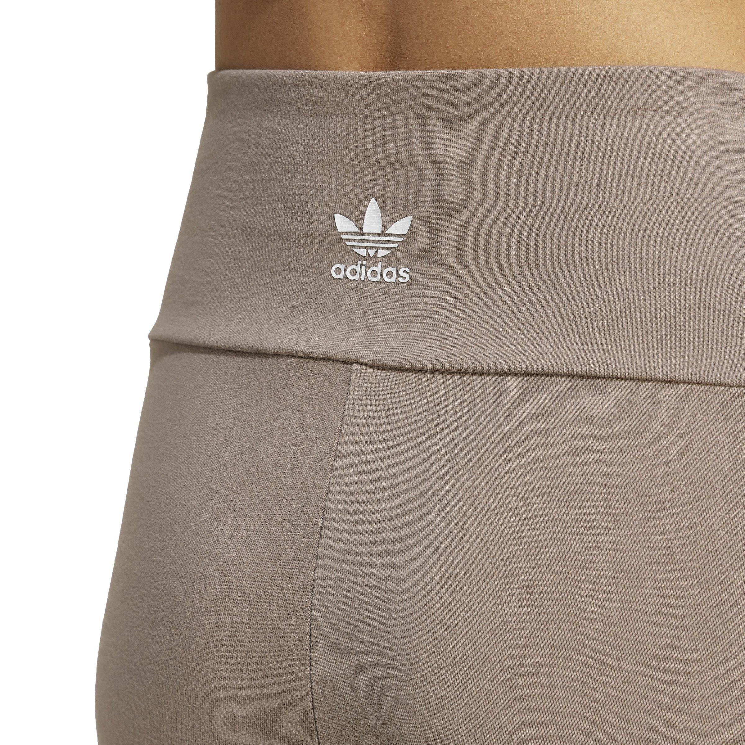 adidas Originals Women's adicolor 3-Stripes Leggings -Brown - BROWN Thumbnail View 3