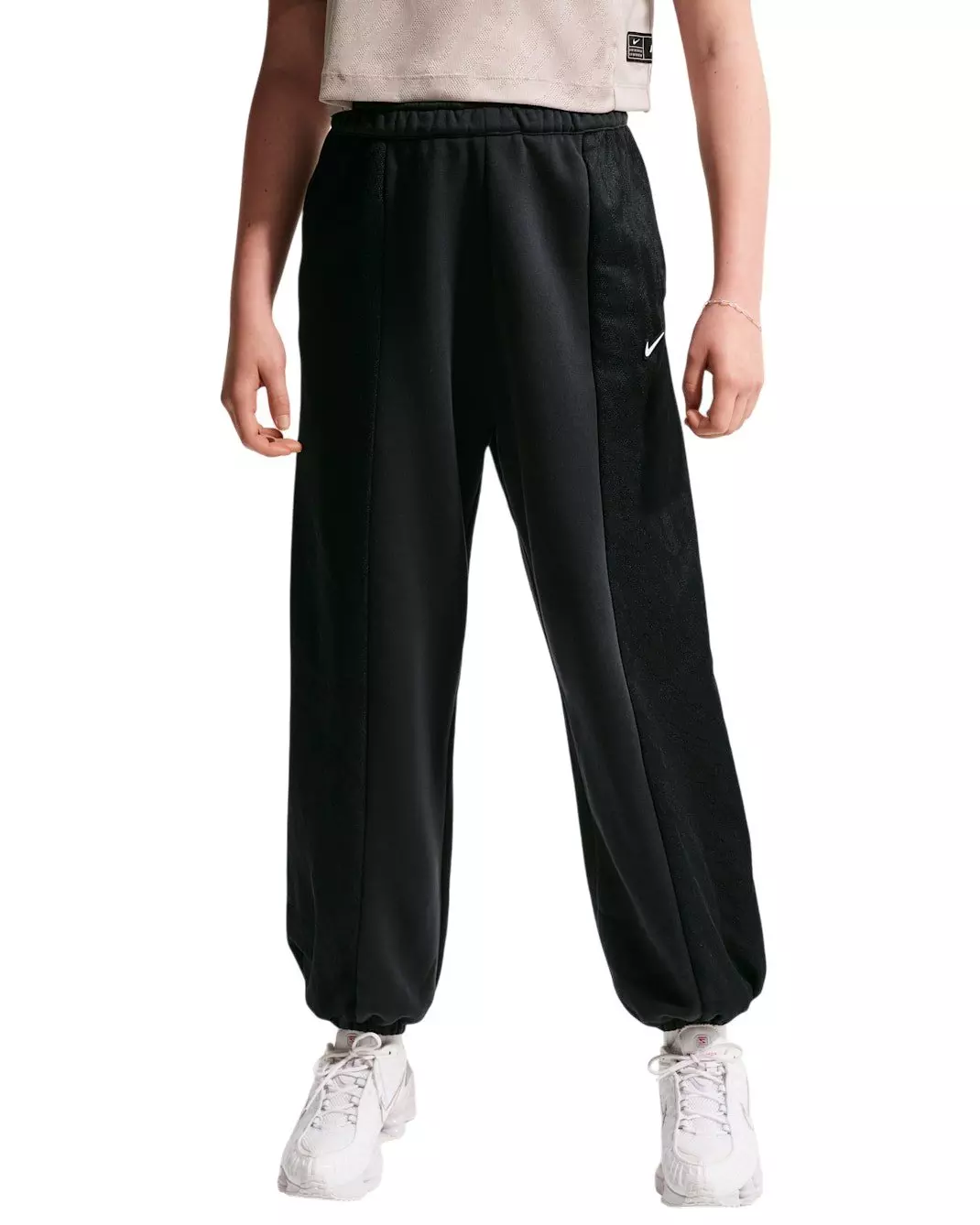 Nike Big Girls' Sportswear Fleece Pants - Black - BLACK