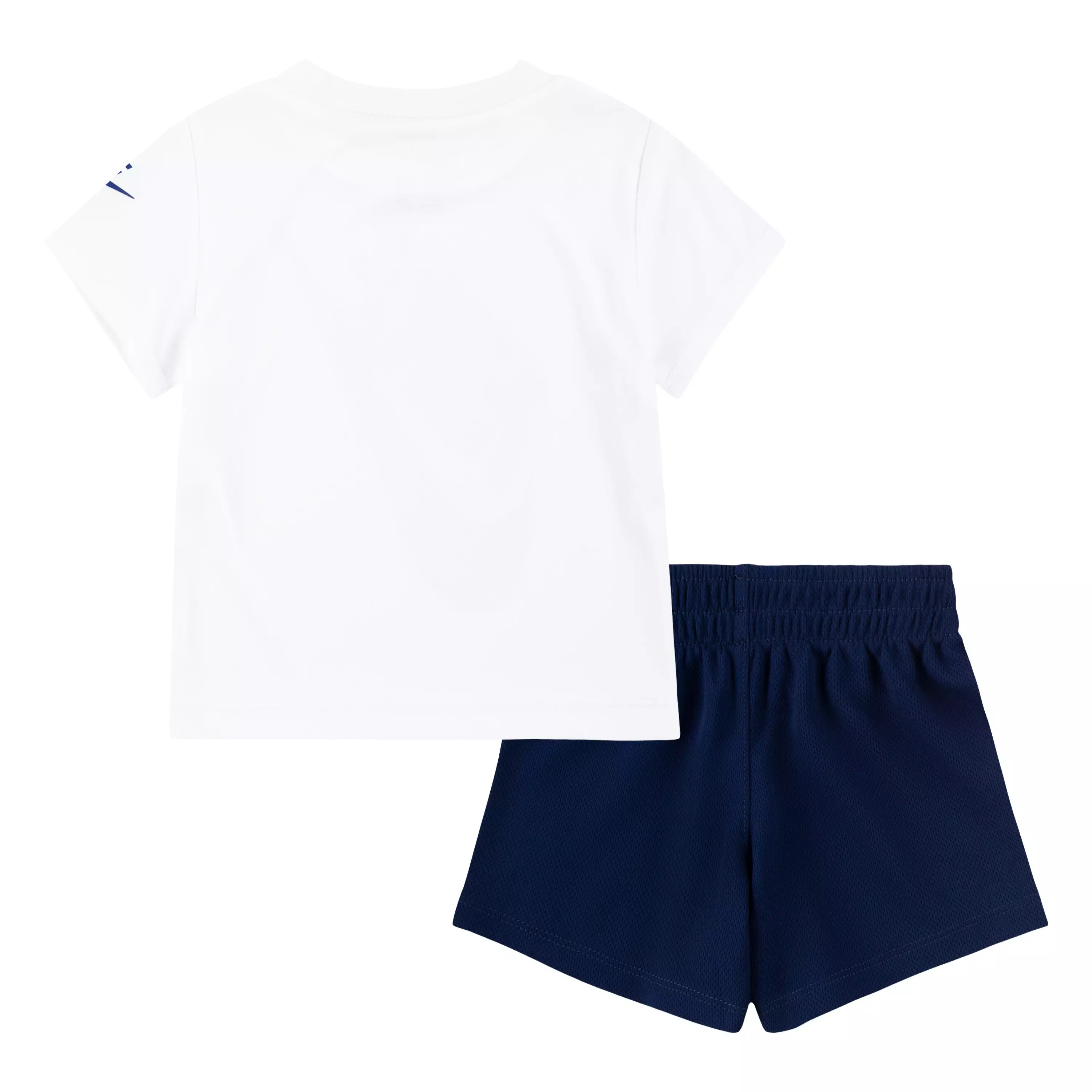 Nike Infant Boys' Dri-FIT Futura Mesh 2-Piece Short Set - White/Navy - WHITE/NAVY