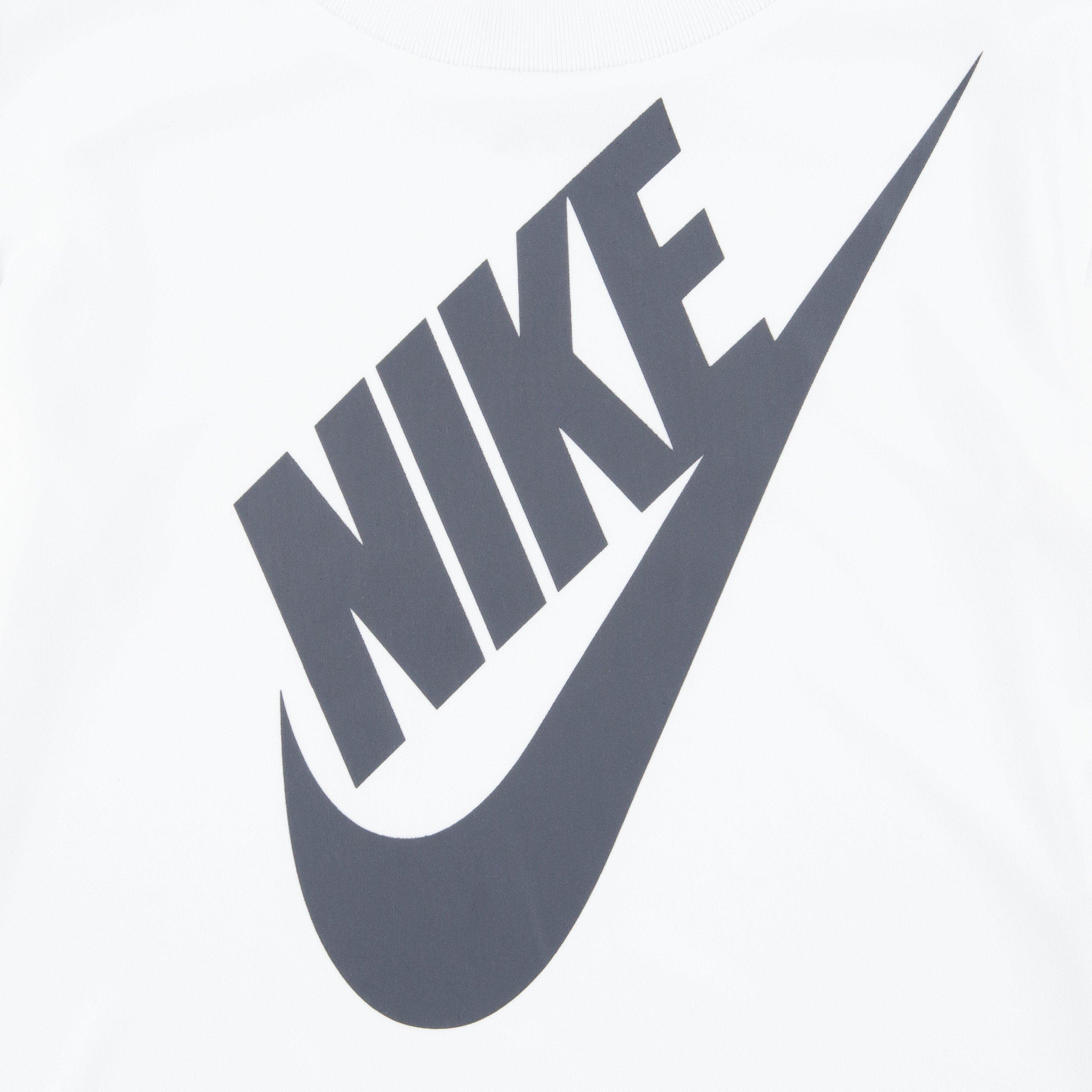 Nike Infant Boys' Dri-FIT Futura Mesh 2-Piece Short Set - White/Navy - WHITE/NAVY Thumbnail View 3