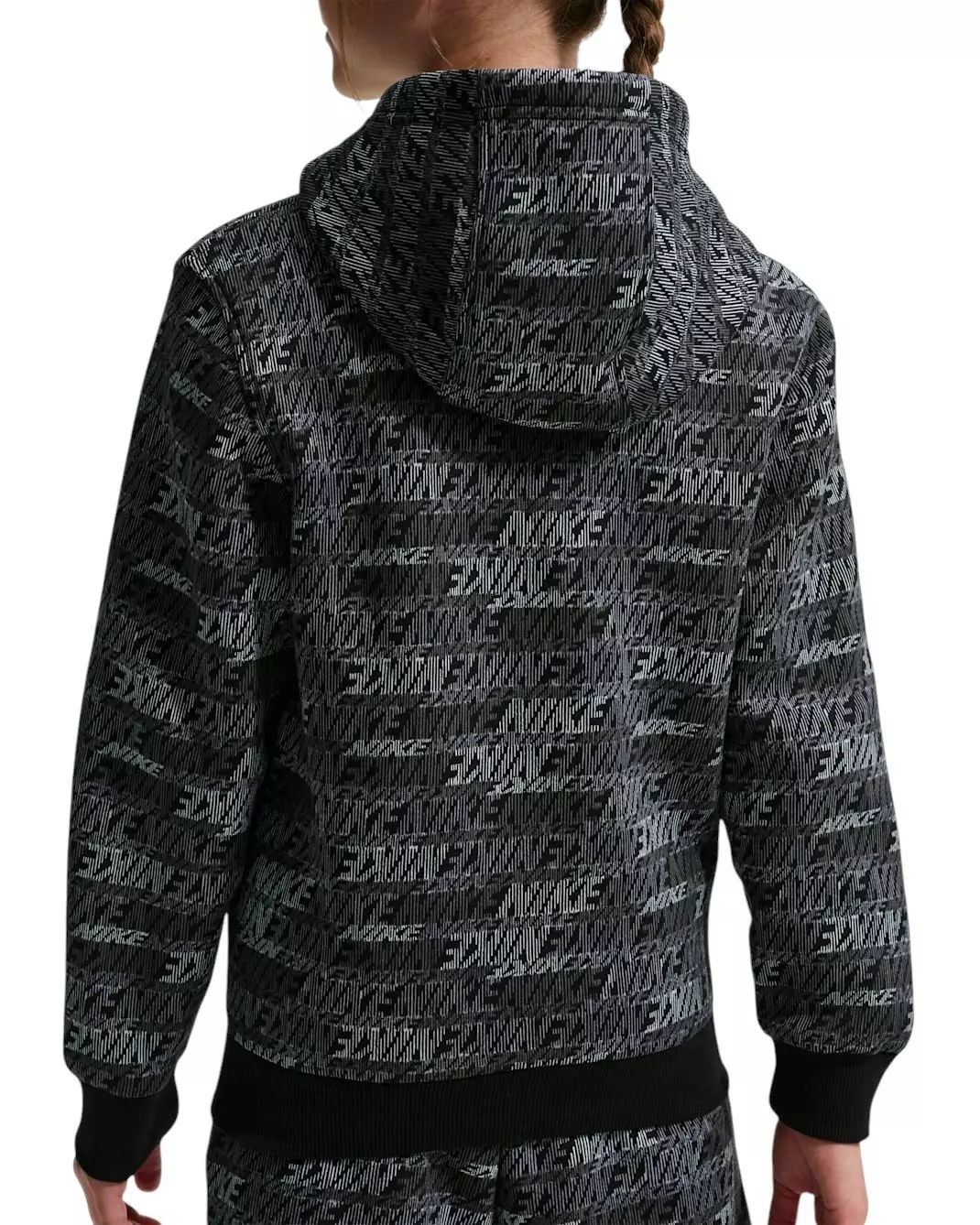 Nike Big Kids' Sportswear Club Fleece Pullover Hoodie - Black - BLACK