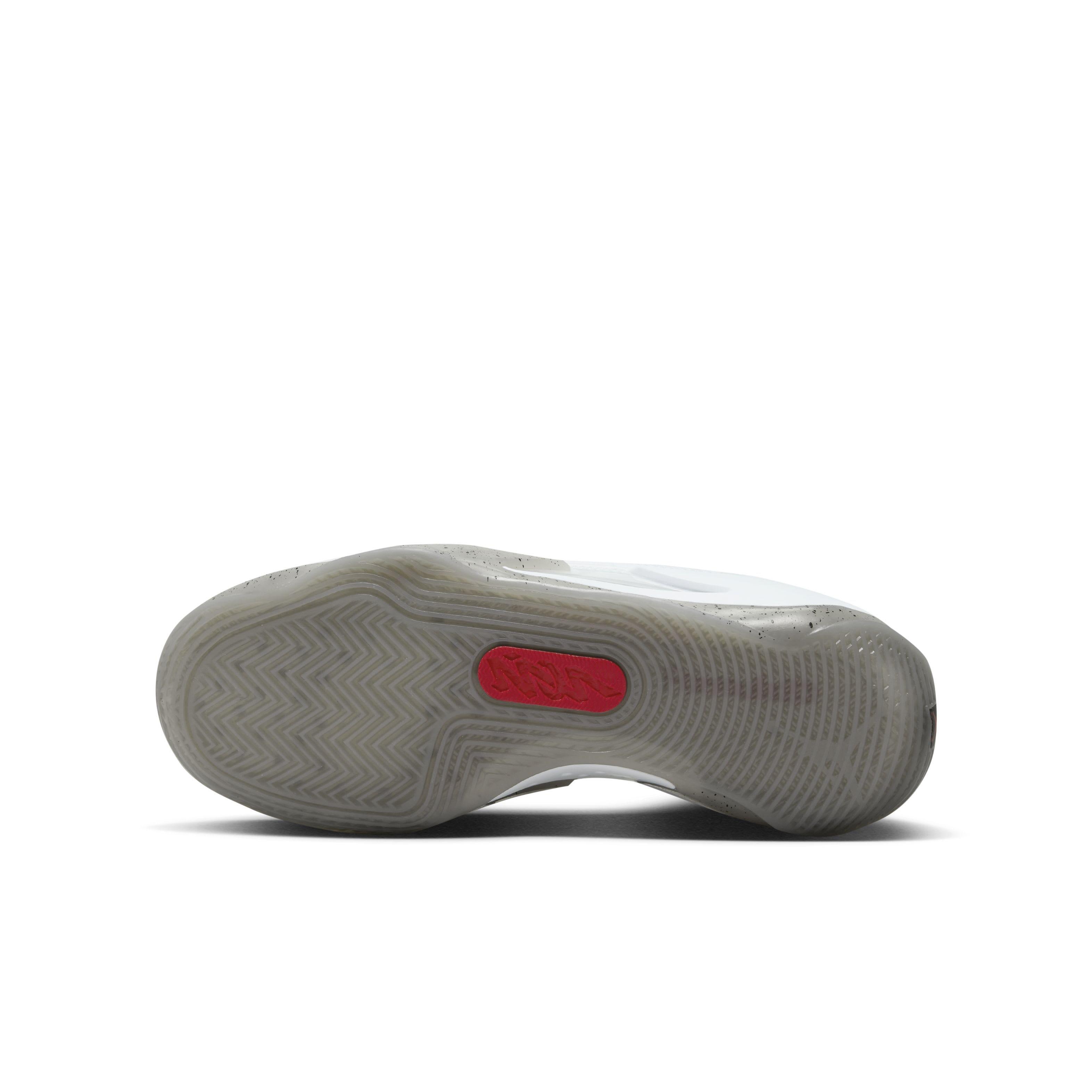 Jordan Zion 3 Fresh Paint Grade School Boys' "White/Cement Grey/Pure Platinum/Red" Basketball Shoe