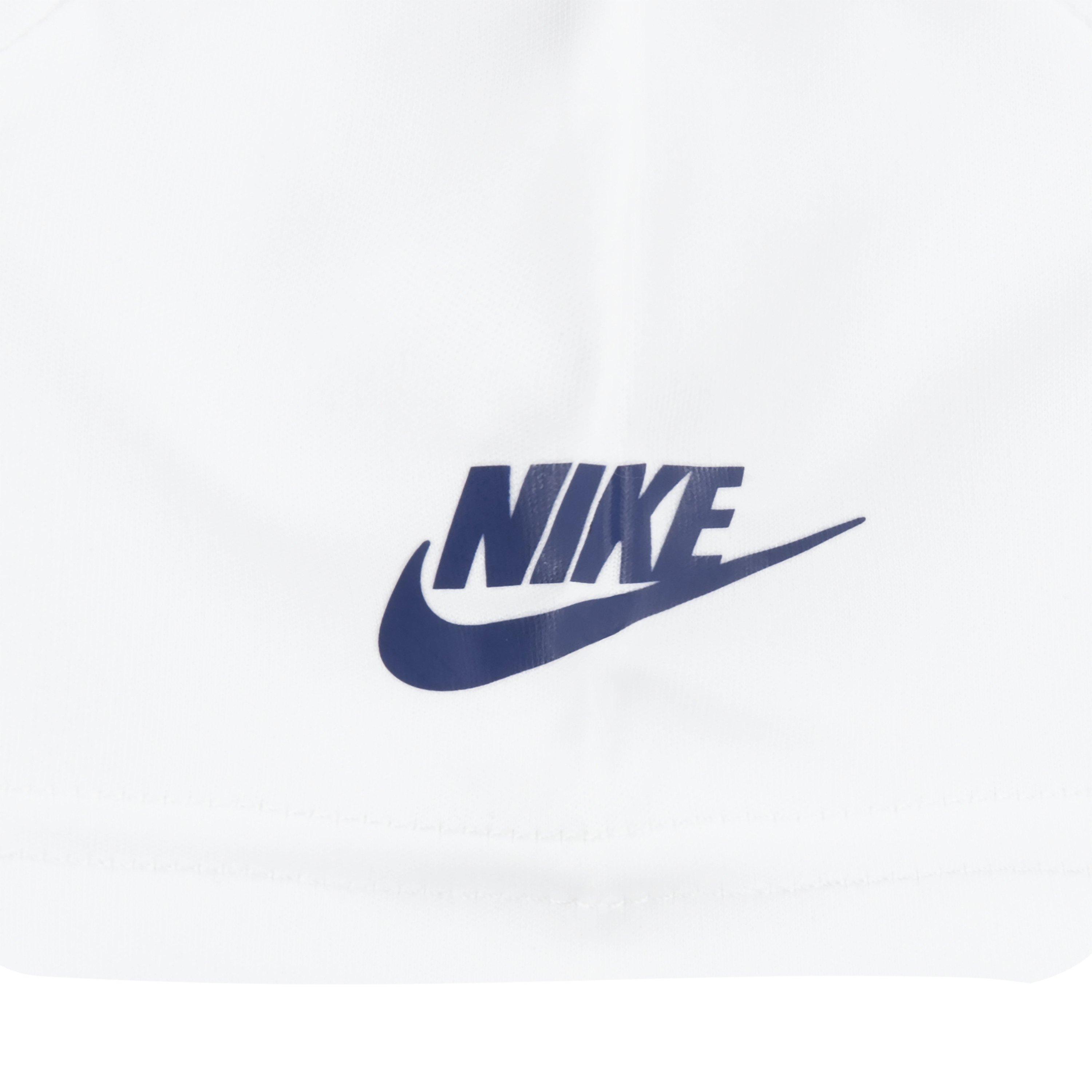 Nike Toddler Boys' Dri-FIT Futura Mesh 2-Piece Short Set - White/Navy - WHITE/NAVY Thumbnail View 5