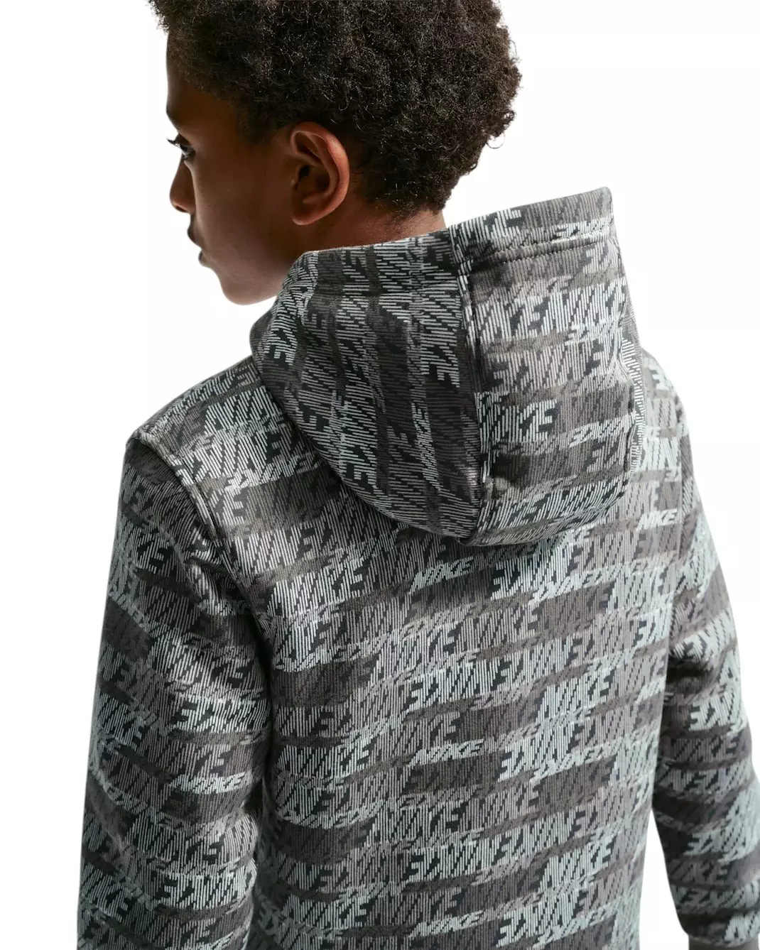 Nike Big Kids' Sportswear Club Fleece Pullover Hoodie - Cave Stone - CAVE STONE