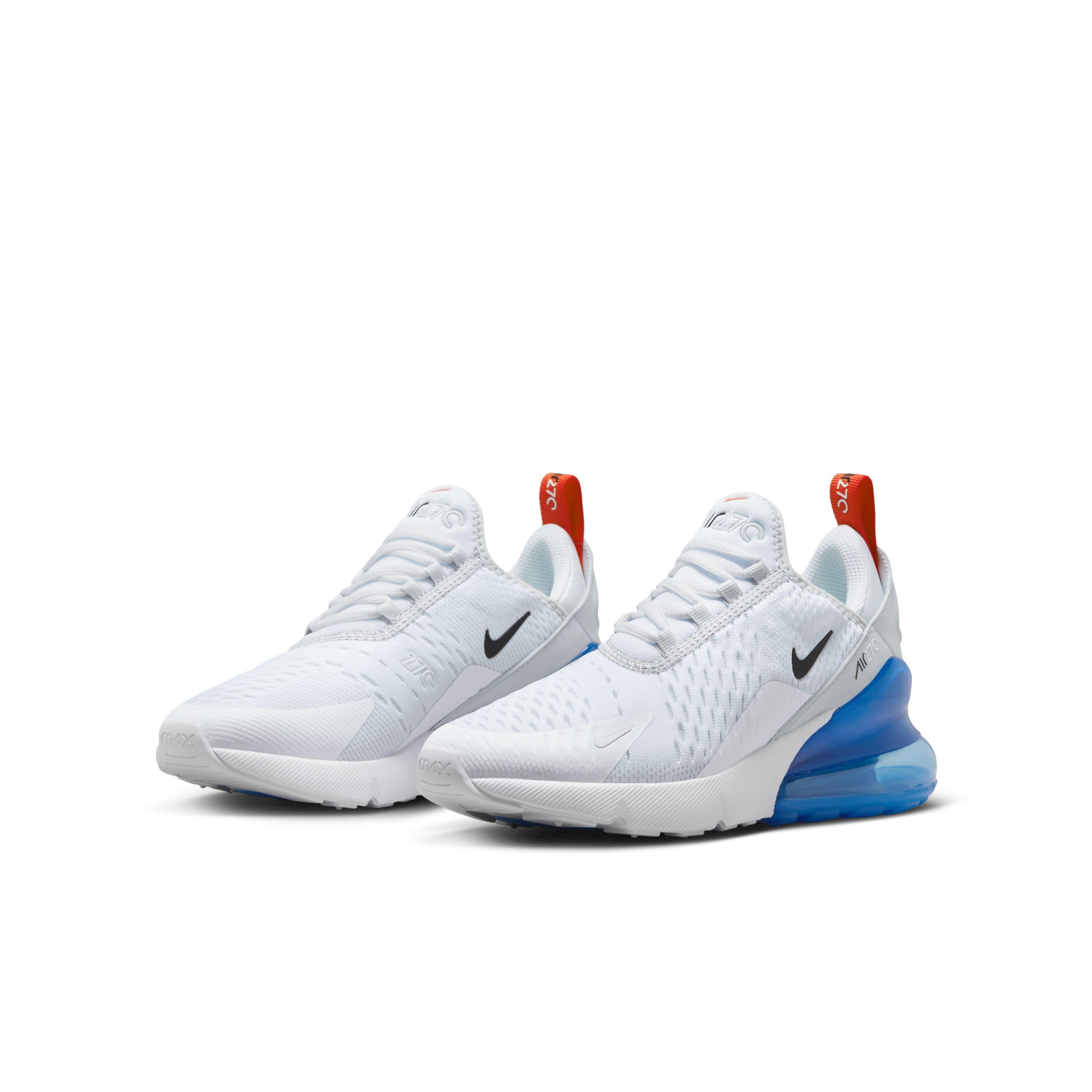 dilemma rijk Uitwisseling Nike Air Max 270 "White/Pure Platinum/Light Photo Blue/Black" Grade School  Boys' Shoe
