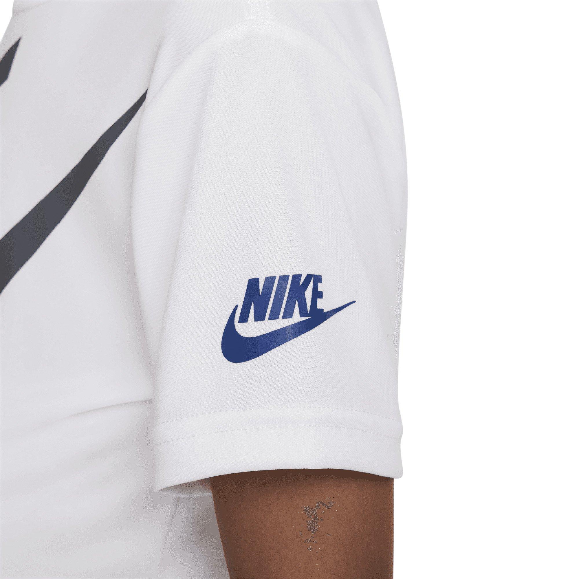 Nike Little Boys' Dri-FIT Futura Mesh 2-Piece Short Set - White/Navy - WHITE/NAVY Thumbnail View 11