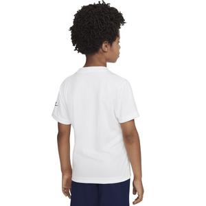 Nike Little Boys' Dri-FIT Futura Mesh 2-Piece Short Set -White/Navy