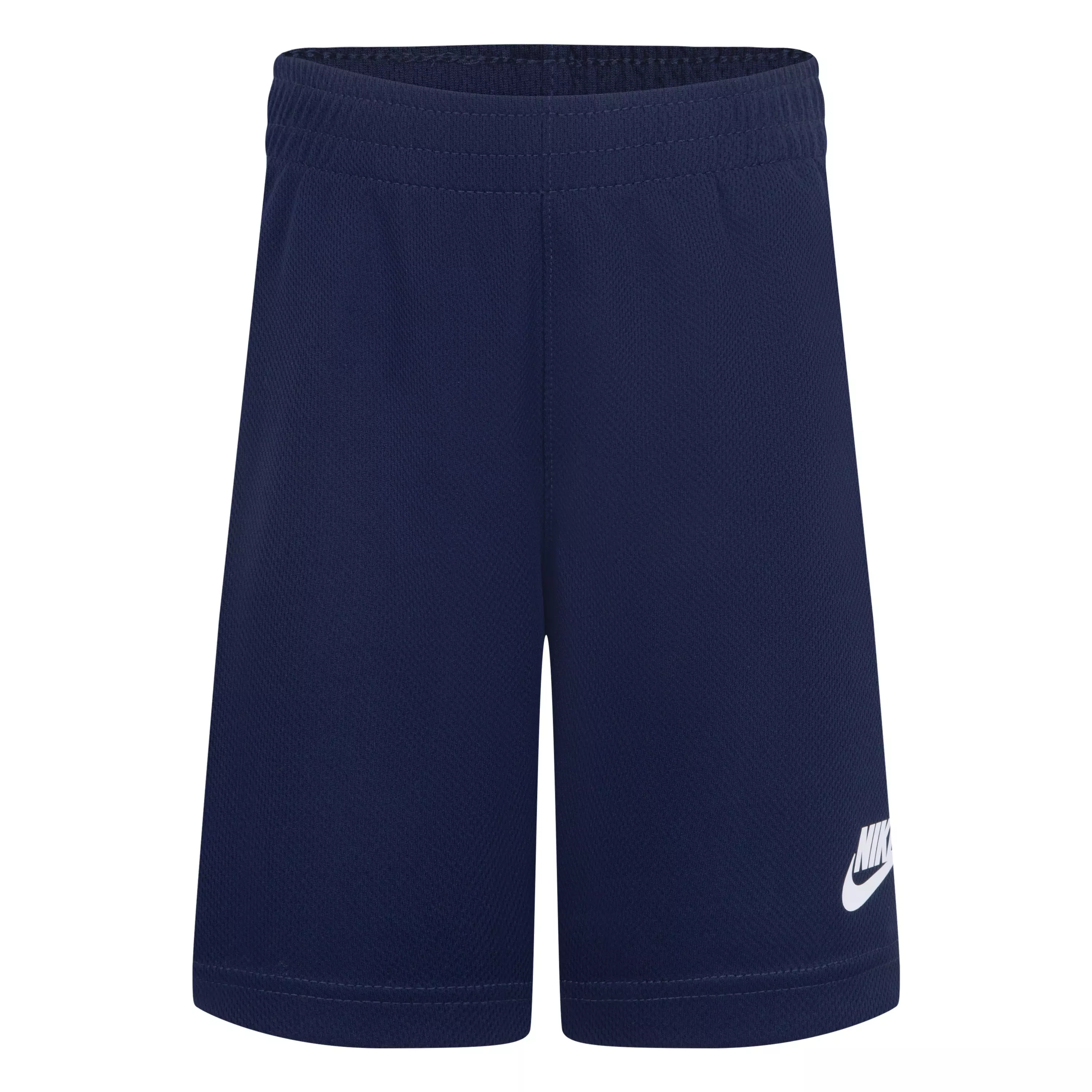Nike Little Boys' Dri-FIT Futura Mesh 2-Piece Short Set -White/Navy - WHITE/NAVY