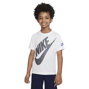 Nike Little Boys' Dri-FIT Futura Mesh 2-Piece Short Set -White/Navy