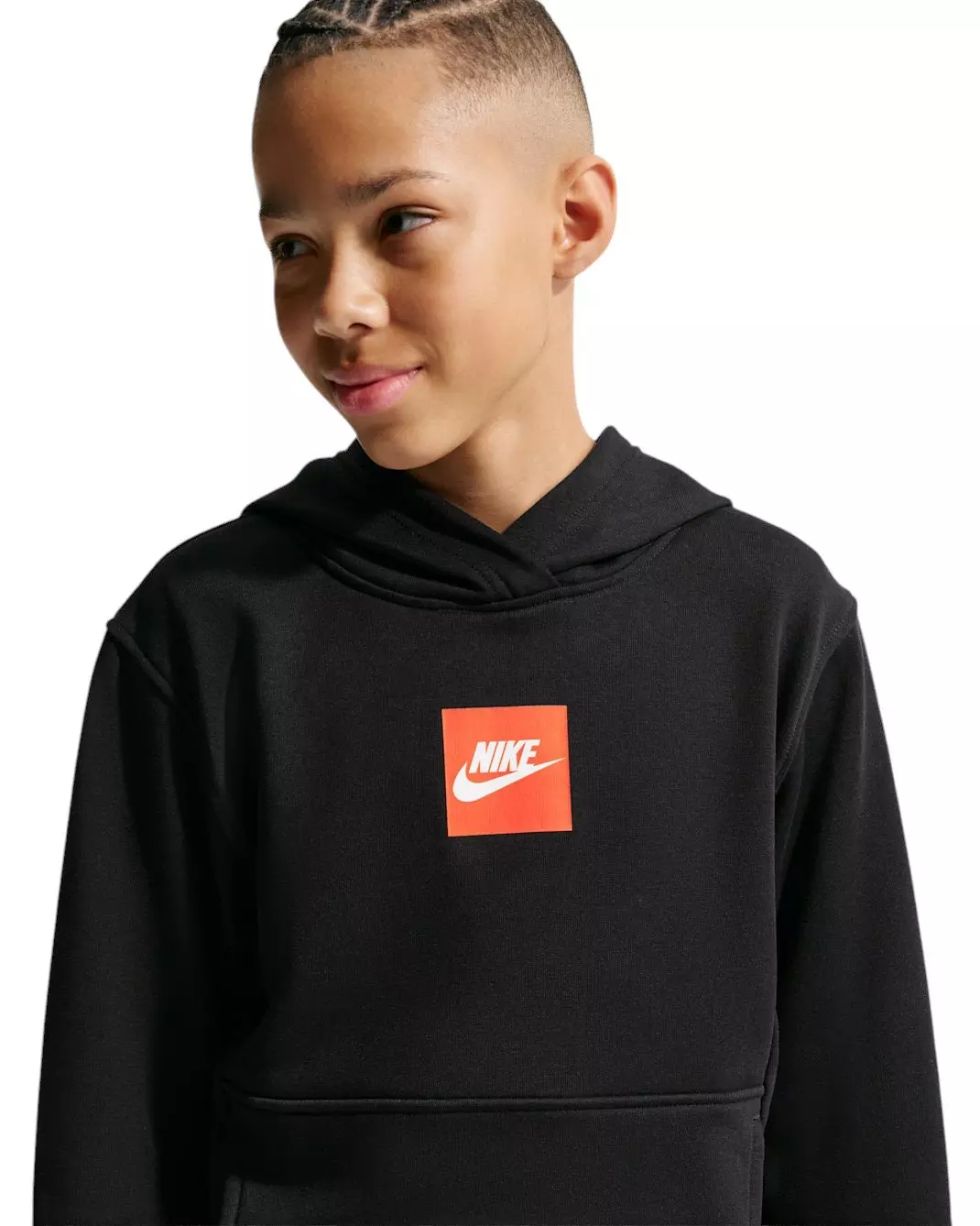 Nike Big Kids' Sportswear Club French Terry Hoodie - Black - BLACK