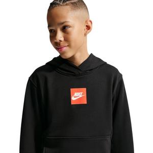 Nike Big Kids' Sportswear Club French Terry Hoodie - Black - BLACK